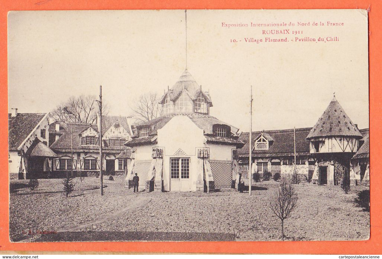 09915 / ⭐ ROUBAIX 59-Nord ◉ Village Flamand Pavillon CHILI Exposition Internationale NORD FRANCE 1911 ◉ LAFFINEUR-SAMIN - Roubaix