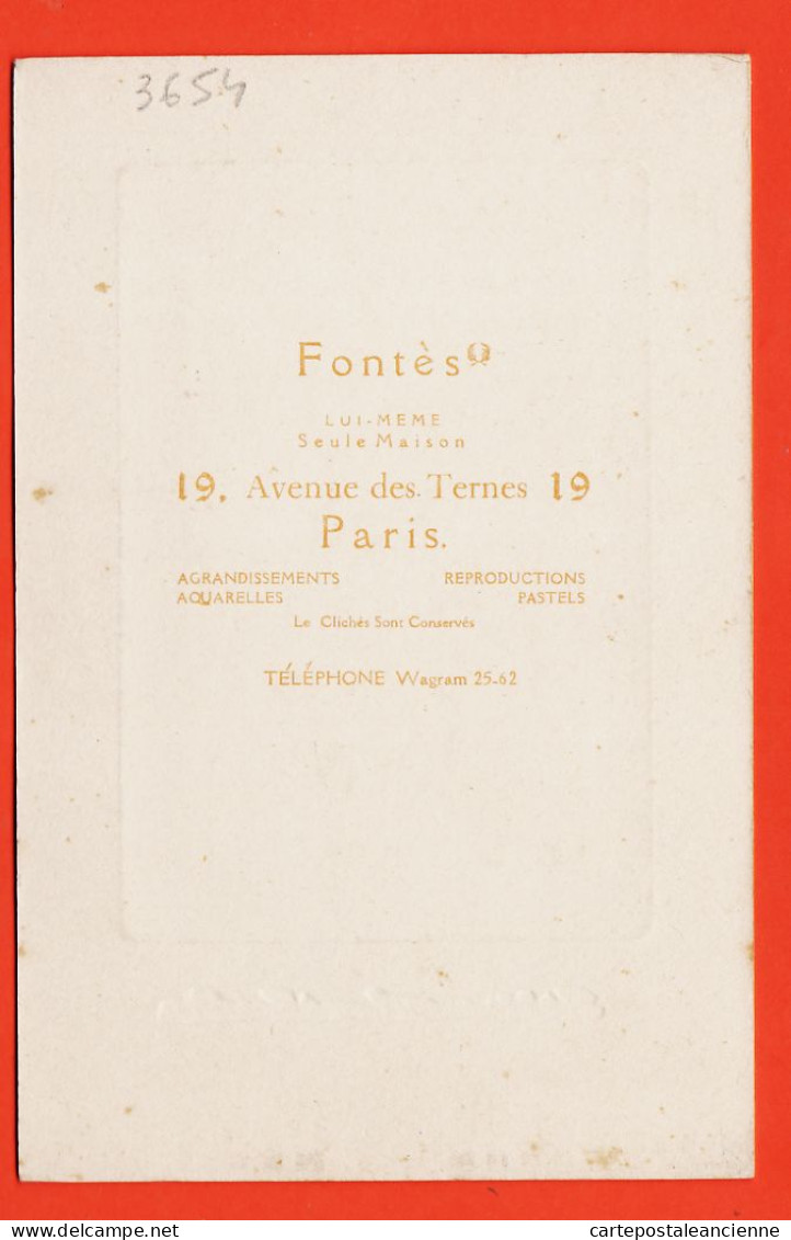 09843 / ⭐ PARIS XVII Photographie Support G.F 1900s ◉ Bébé ◉ Photographe FONTES LUI MÊME 19 Avenue Des TERNES - Persone Anonimi