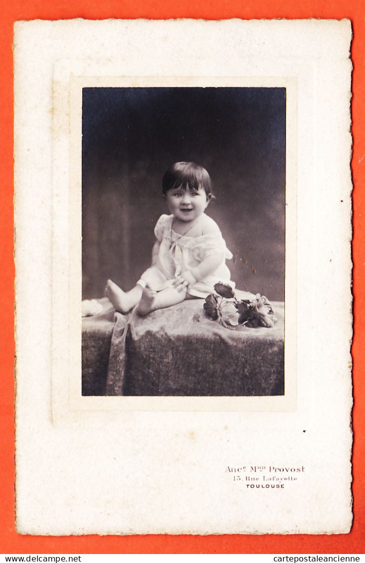 09861 / ⭐ ♥️ TOULOUSE Photographie 1920s ◉ Bébé Fillette ◉ CESBRON Yosepha ? Saint Lys MARTY ◉ PROVOST 15 Rue LAFAYETTE - Geïdentificeerde Personen