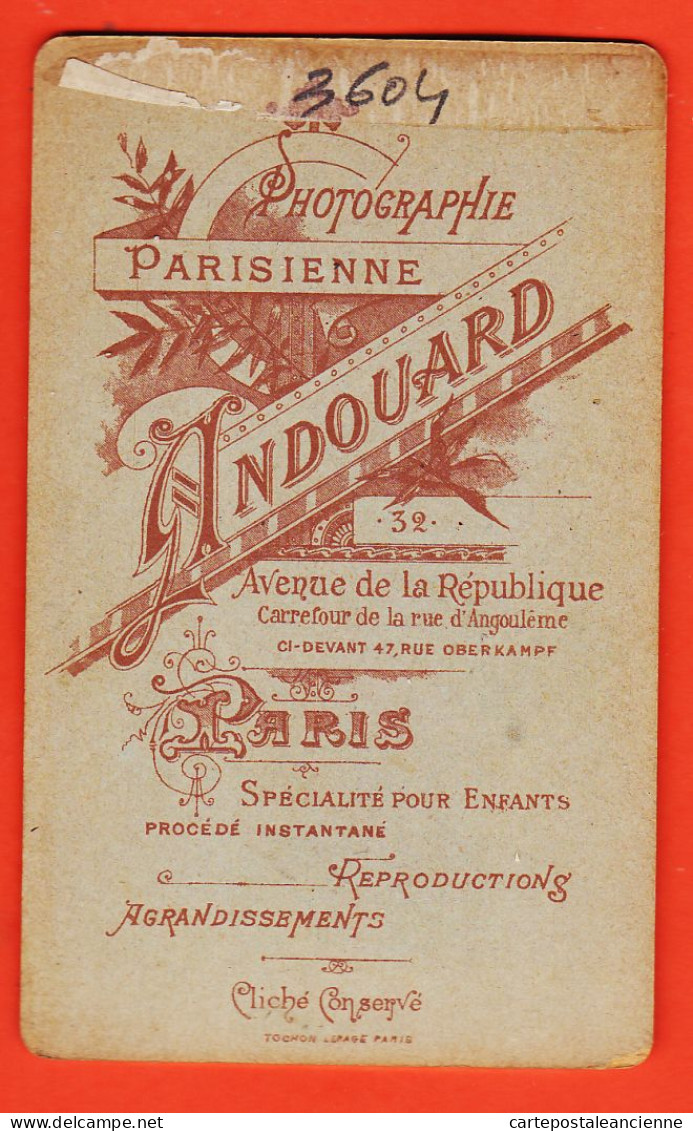 09806 / ⭐ Photo CDV PARIS XI ◉ Bébé Assis Sur Fourrure ◉ ANDOUARD Photographe Specialisé Enfants 32 Avenue REPUBLIQUE - Persone Anonimi