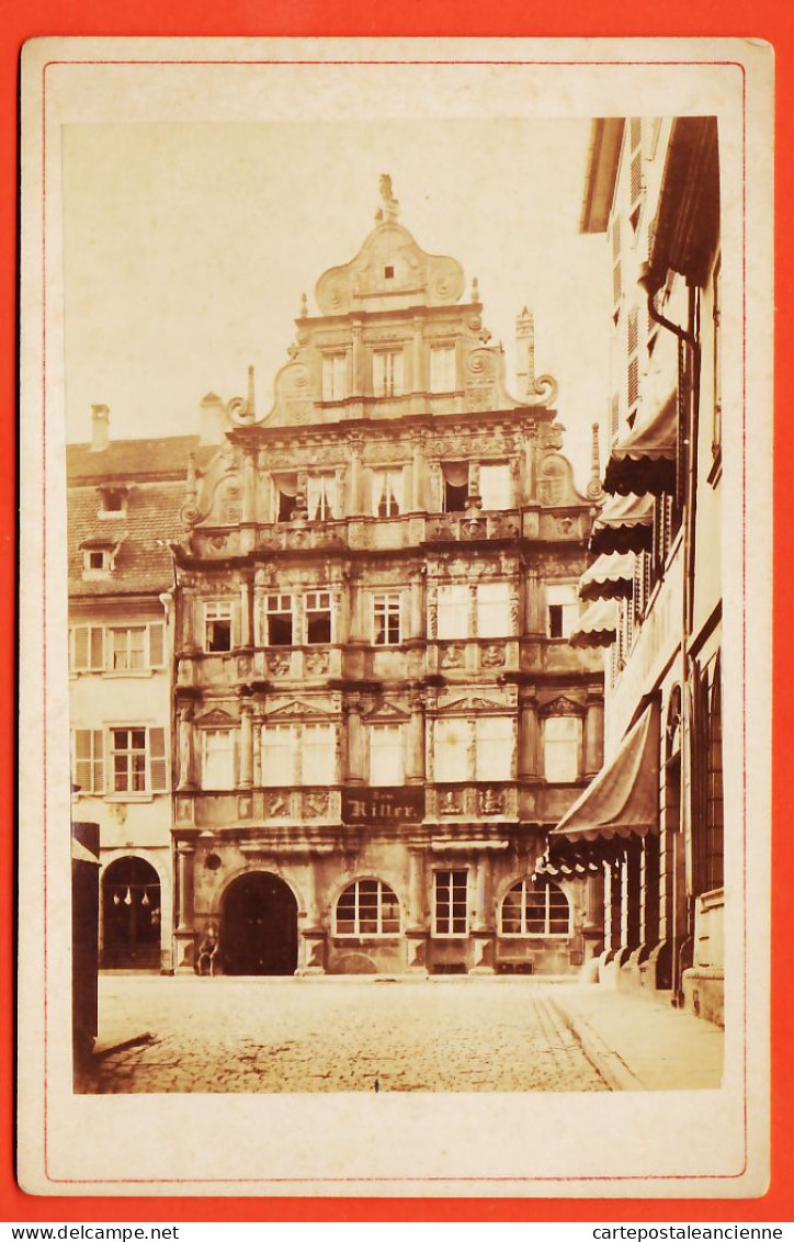 09610 /⭐ ◉  ♥️ HEIDELBERG Baden-Württemberg Zum RITTER ● Maison Chevalier SAINT-GEORGES Photographie 11x17 - Orte
