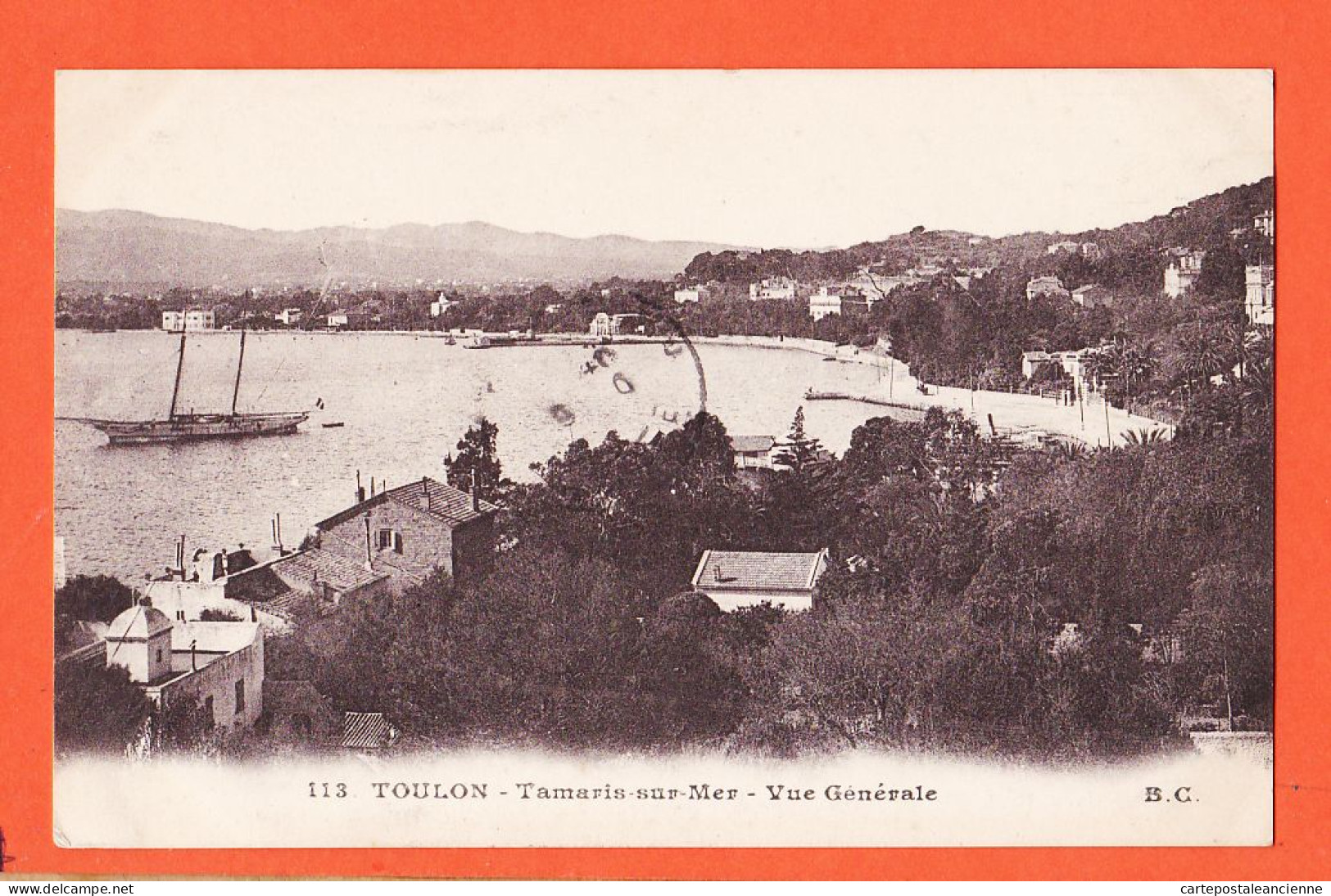 09580  /⭐ ◉  Lisez Poilu Achille BAUX (1) TOULON TAMARIS Sur MER Vue Generale 1915 à Marie SERRES-B-C 113 - Tamaris