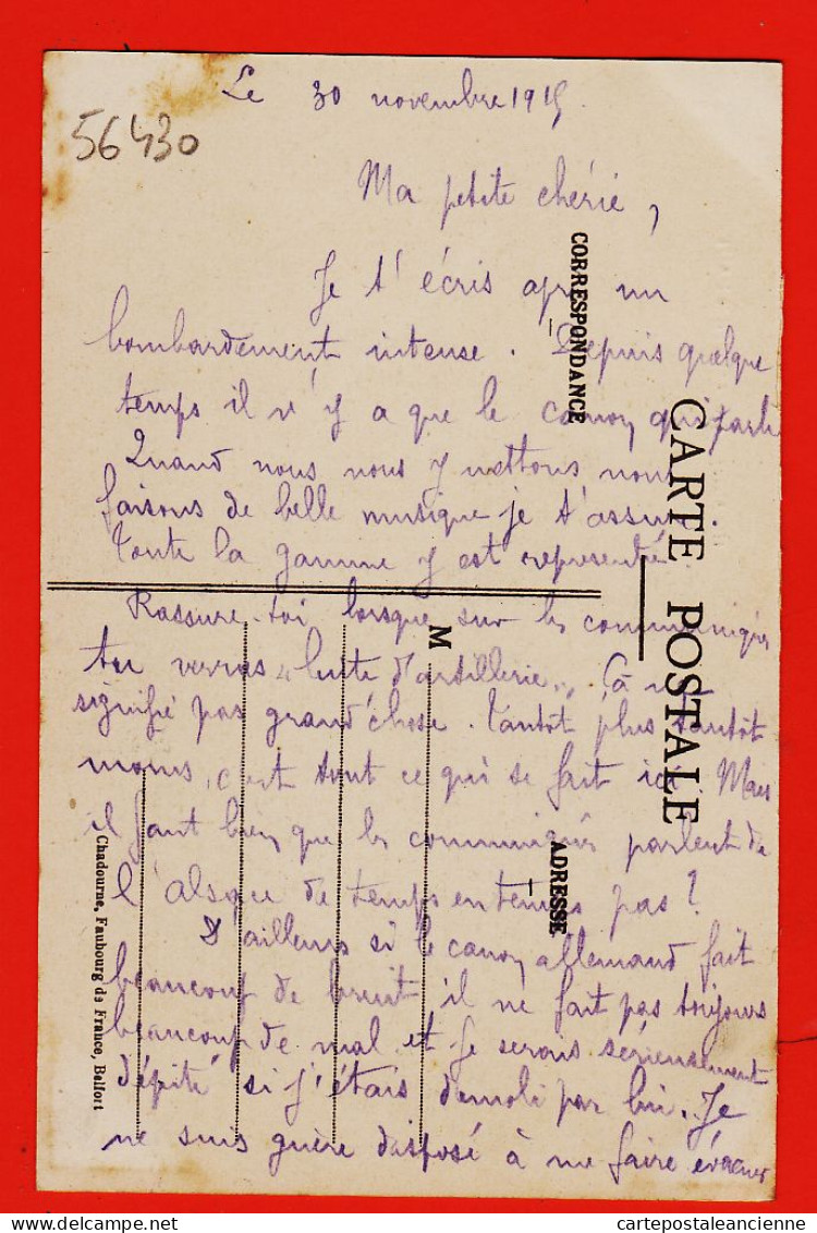 09540 /⭐ ◉  ♥️ Lisez Effet Bombardement Allemand Poilu Achille BAUX 1915 SOPPE-le-HAUT (68) Haute-Alsace-CHADOURNE 970 - Sonstige & Ohne Zuordnung