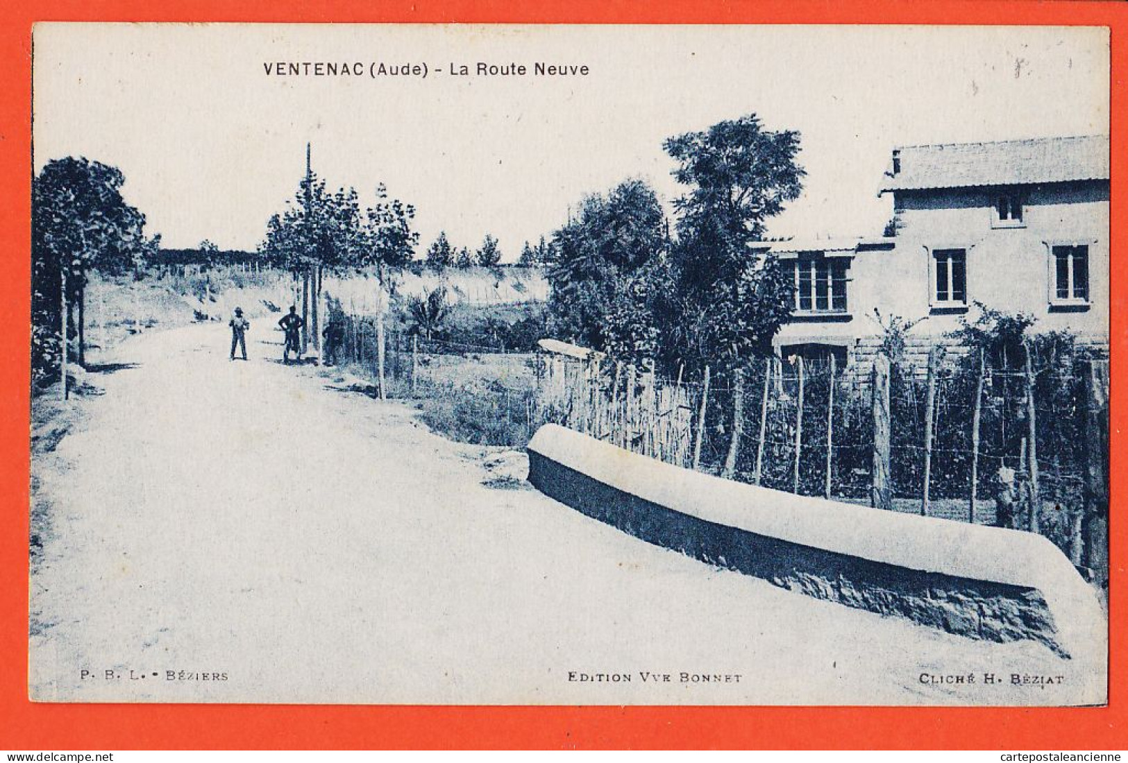 09565 /⭐ ◉  ♥️ A Saisir Peu Commun VENTENAC 34-Hérault Route NEUVE 1920s Cliché BEZIAT P.B.L Béziers Edit Veuve BONNET  - Sonstige & Ohne Zuordnung