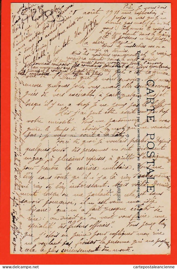 09561 /⭐ ◉  ♥️ Peu Commun SAINT-DENIS ROQUES-NEGRES 11-Aude Avenue Poême JOULIA 1911 Cartophile TOLOSAN Cugnaux St - Autres & Non Classés