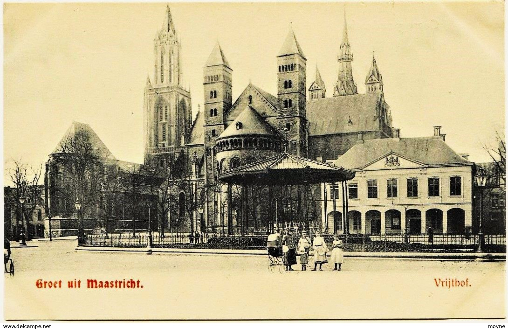 1910 - Pays Bas -  Limburg  -   MAASTRICHT  :  Vrijthof        Non Voyagée - Maastricht