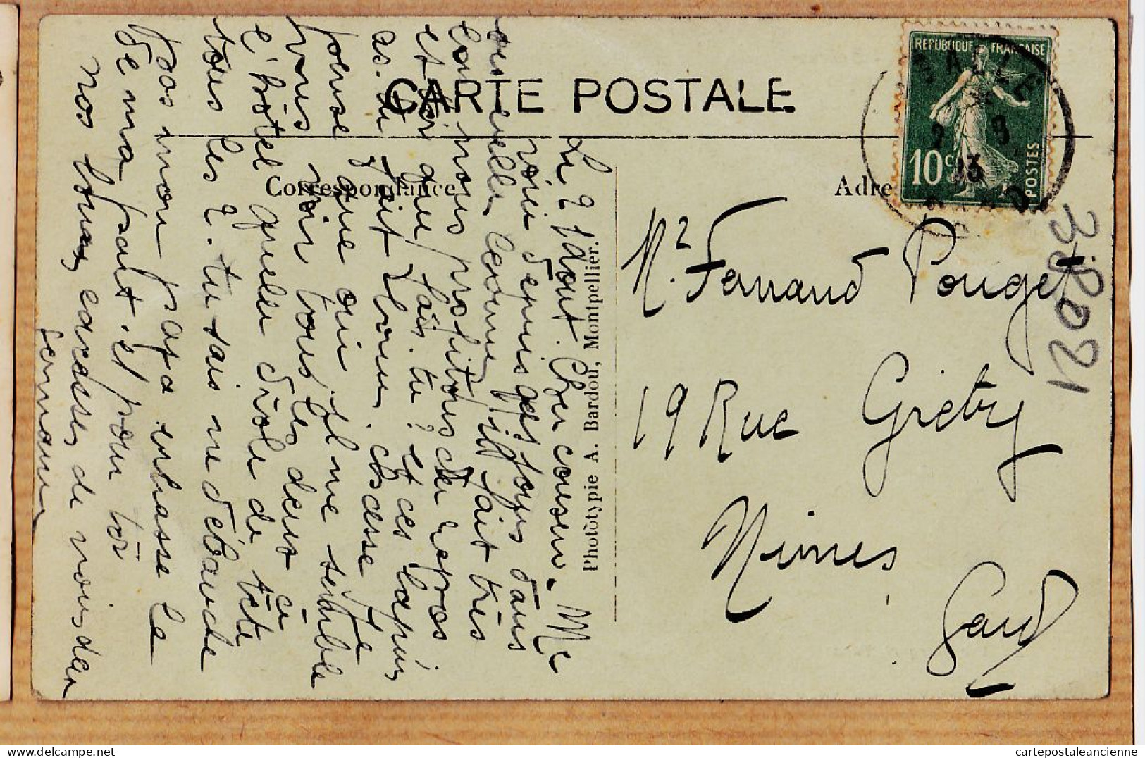 09740 / ⭐ ♥️  LASALLE 30-Gard Entrée LASALLE Baraque Villageois 1920s à Fernand POUGET Rue Grety-Tabac BLANQUET - Other & Unclassified