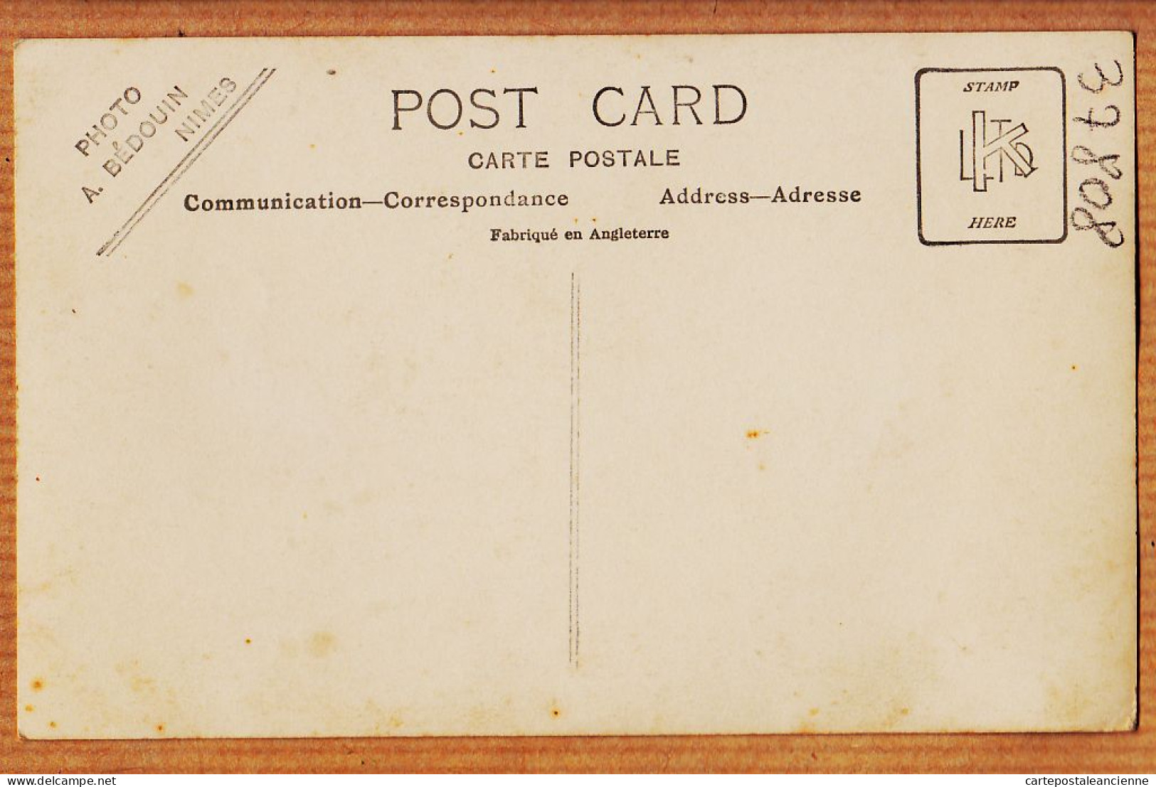 09694 / ⭐ ♥️  Peu Commun Carte-Photo BEDOUIN NÎMES 30-Gard Homme Moustaches 1920s (DBL) - Nîmes