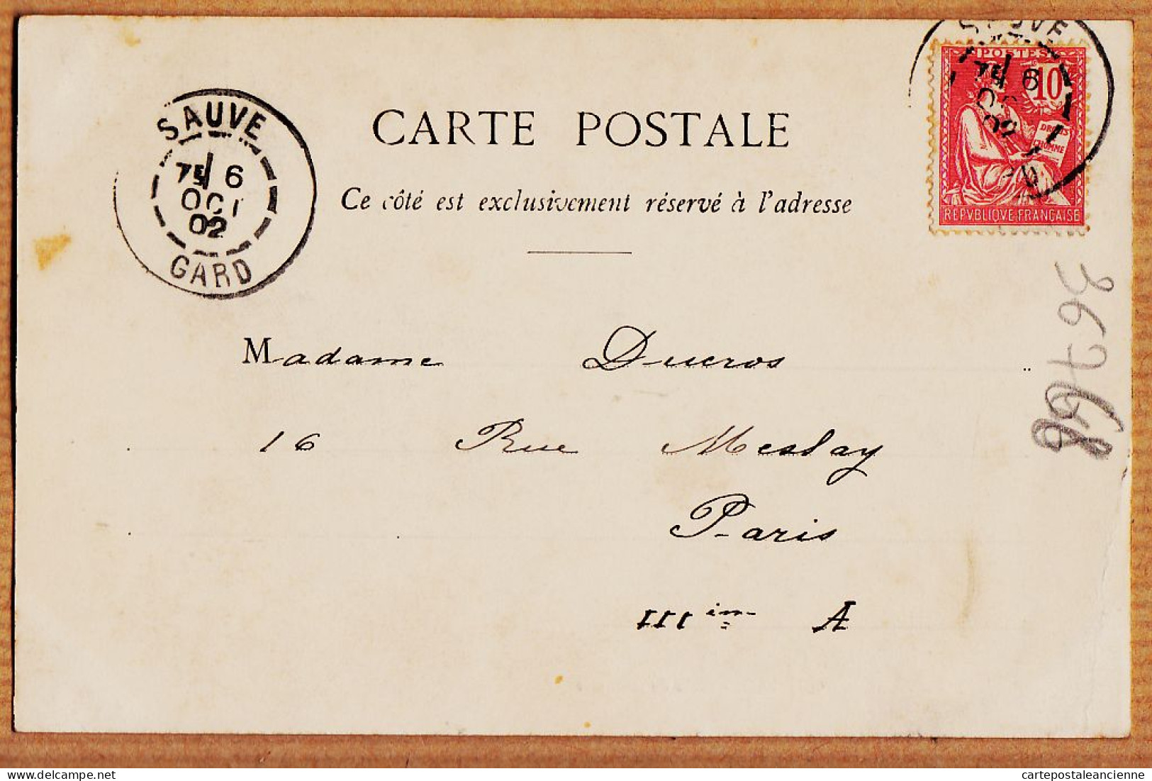 09728 / ⭐ ♥️ Peu Commun QUISSAC 30-Gard Place Garonne Attelage Viticulteur 1904-DUCROS Rue Meslay Paris-Photo A.B & Cie - Quissac