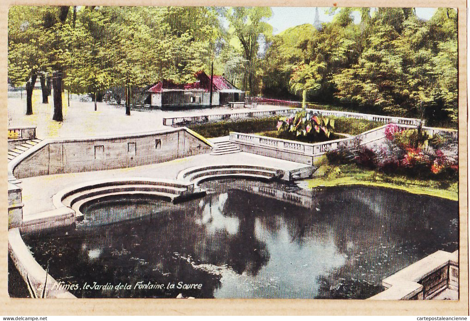 09680 / ⭐ Aqua-Photo LEOPOLD VERGER NÎMES Gard Jardin La Fontaine Source 1910 à OSWALD-DUCROS Rue N.D De Nazareth Paris - Nîmes