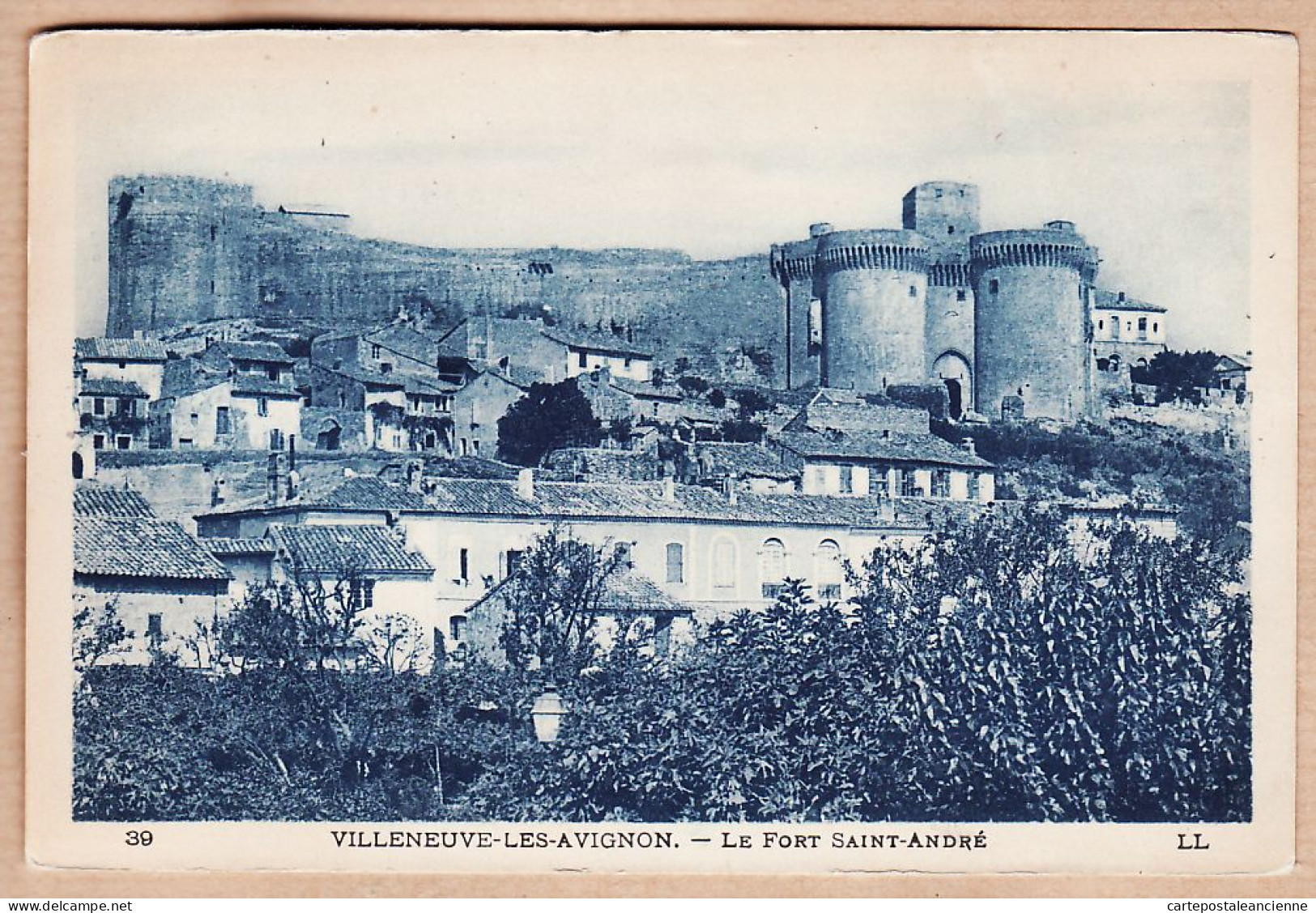 09763 / ⭐ VILLENEUVE-Lès-AVIGNON 30-Gard Le FORT SAINT St ANDRE Cliché Bleuté - LEVY NEURDEIN 39 - Villeneuve-lès-Avignon