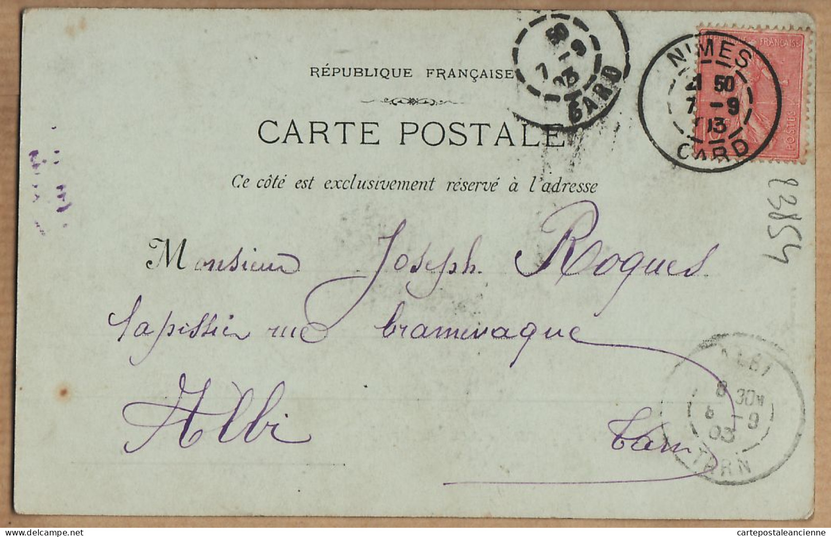 09647 / ⭐ NÎMES COURSE De TAUREAUX Préparation Banderilles 1903 à ROQUES Tapissier Rue Graminaque Albi - LACOUR Cptau - Nîmes