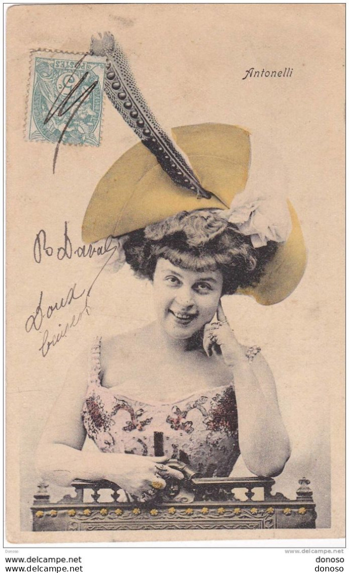 CPA 1905 FEMME AU CHAPEAU Antonelli Circulé - Mujeres