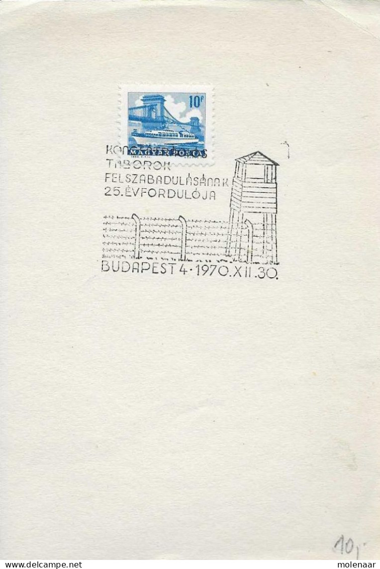 Postzegels > Europa > Hongarije > 1961-70 >kaart Met 1 Postzegel En Speciaal Stempel (17057) - Storia Postale