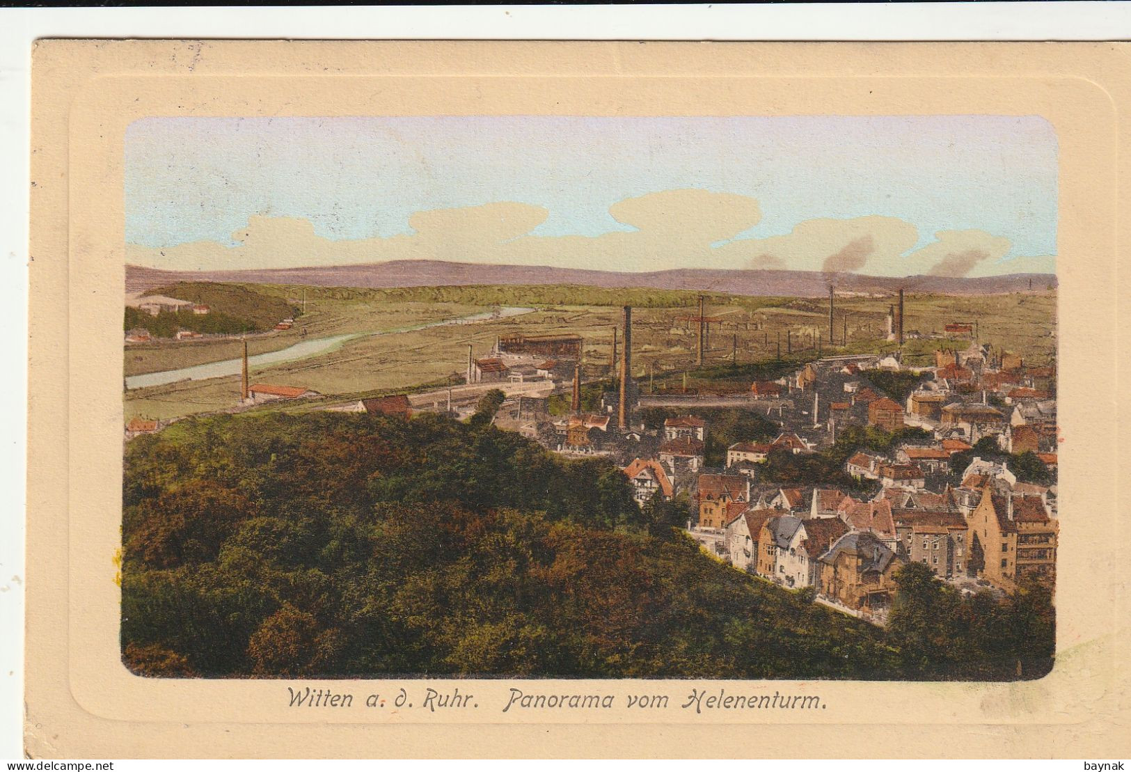 DE324  --   WITTEN A. D. RUHR  --  PANORAMA VOM HELENENTURM  --  1912 - Witten