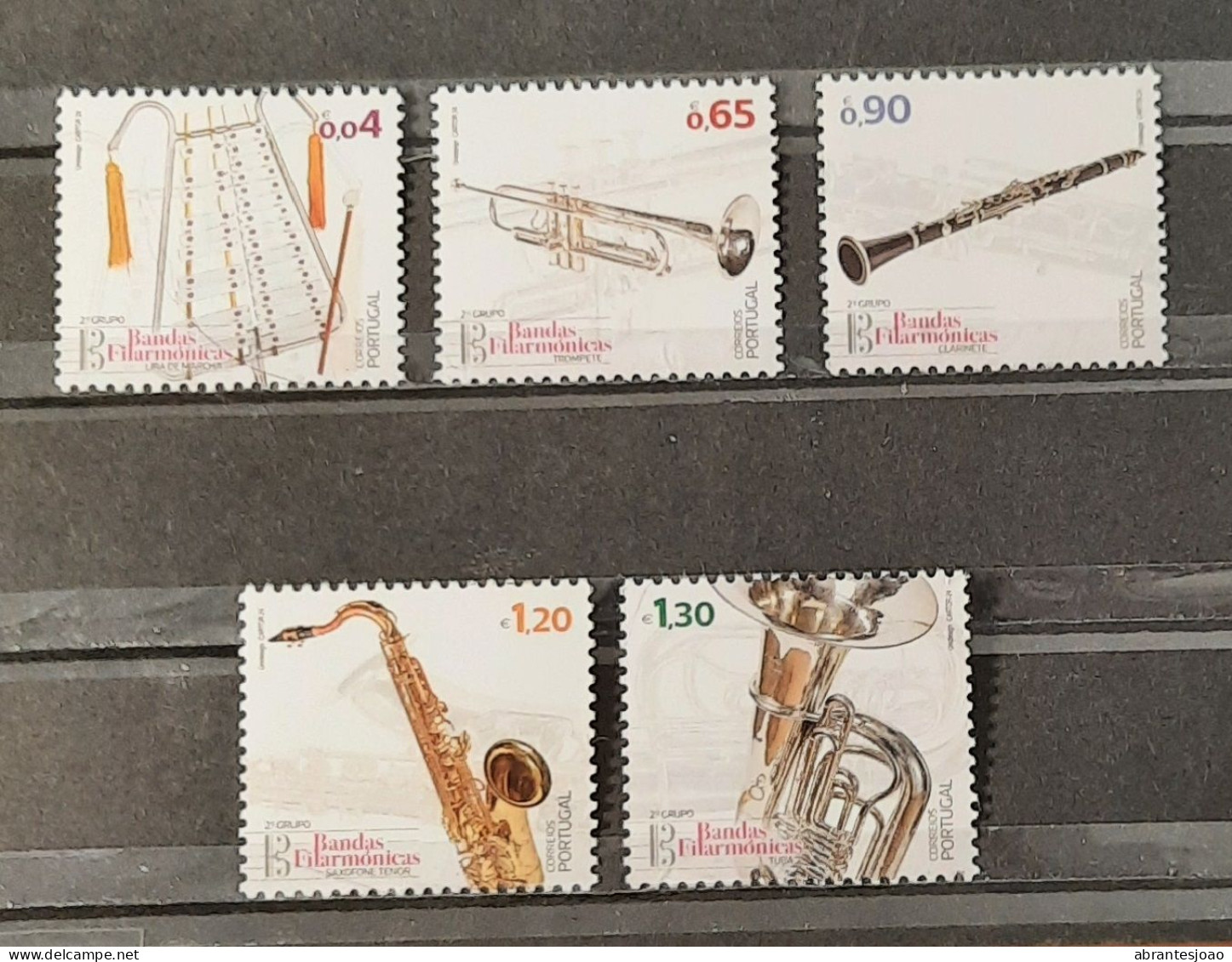 2024 - Portugal - Musical Instruments Of Civil Wind Bands - 2nd. Group - MNH - 5 Stamps - Unused Stamps