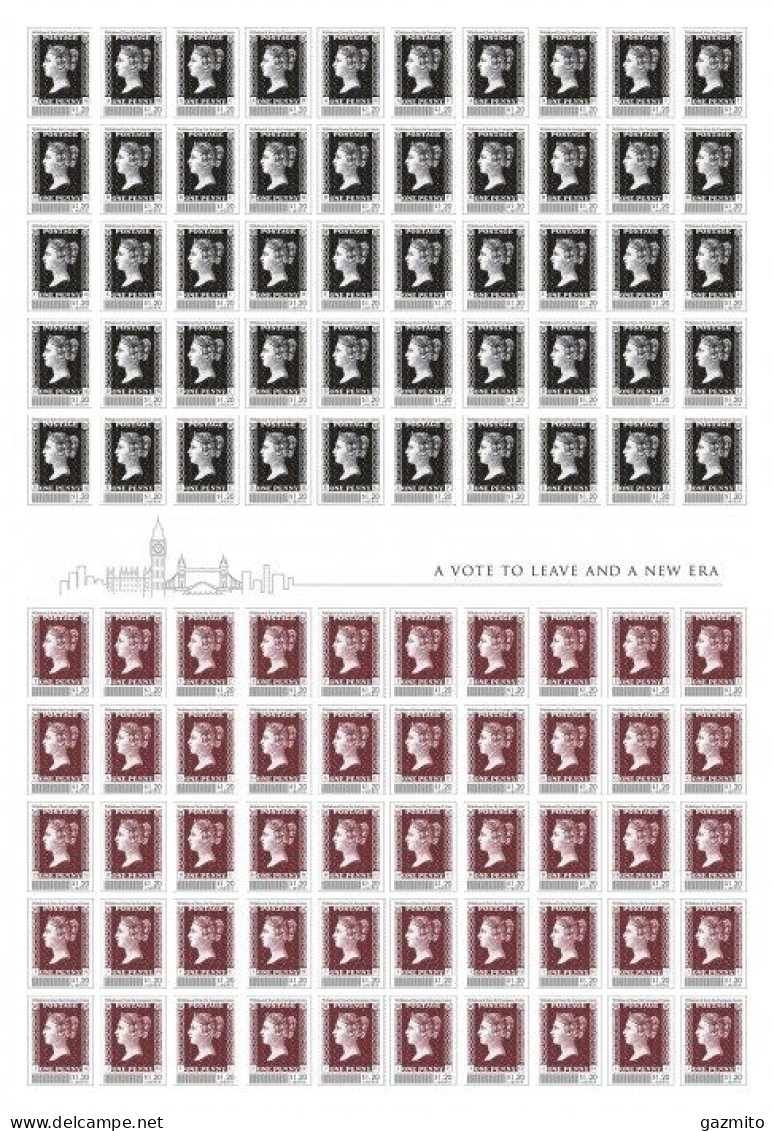Liberia 2020, Penny Black, Sheetlet IMPERFORATED - Briefmarken Auf Briefmarken