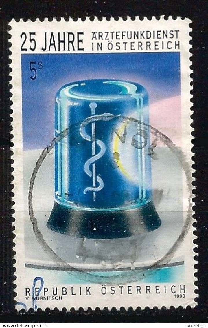 Austria - Oostenrijk 1993 Medical Radiocom Service 25th Anniv.  Y.T. 1917  (0) - Usati