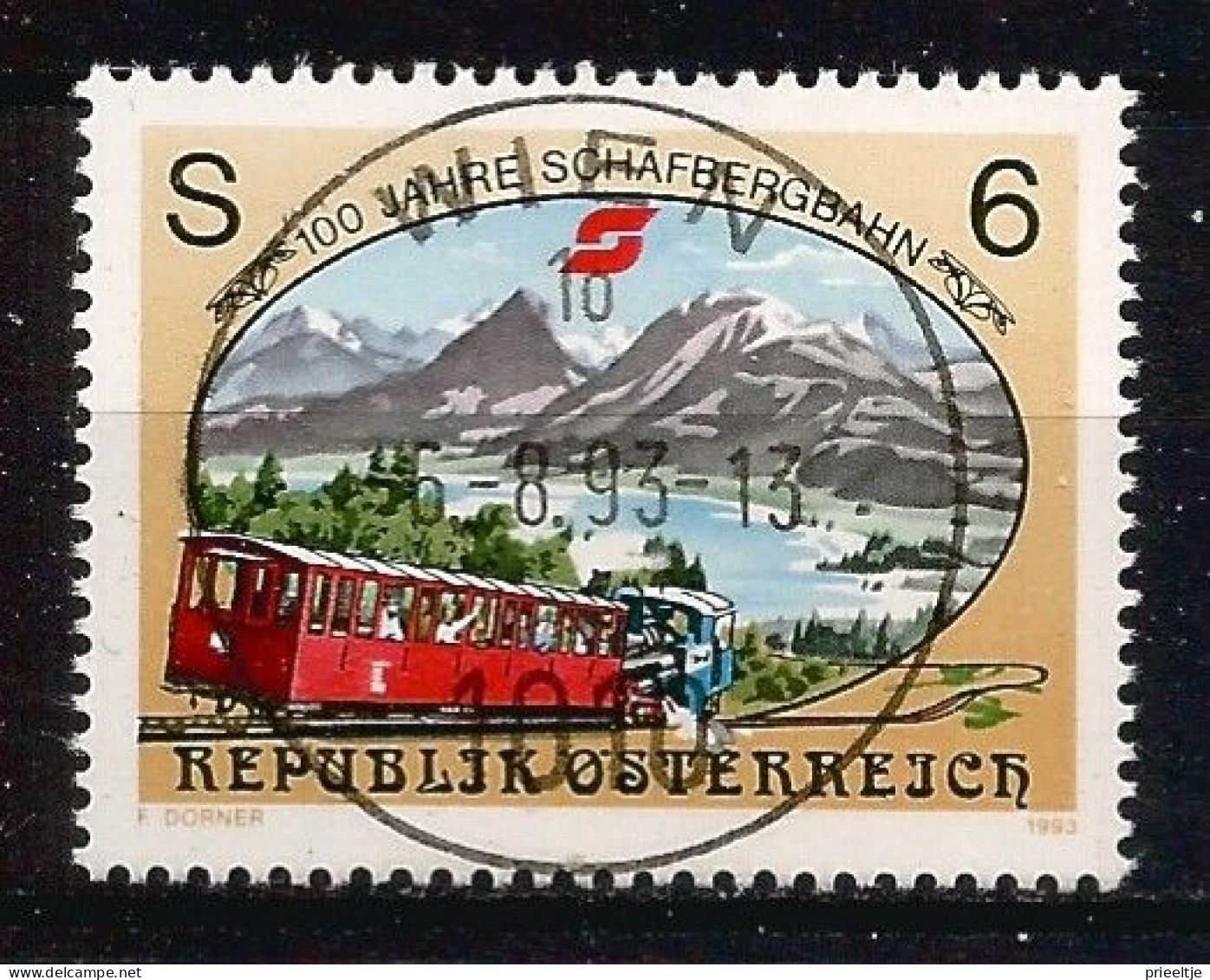 Austria - Oostenrijk 1993 Railways Centenary Y.T. 1933 (0) - Gebraucht