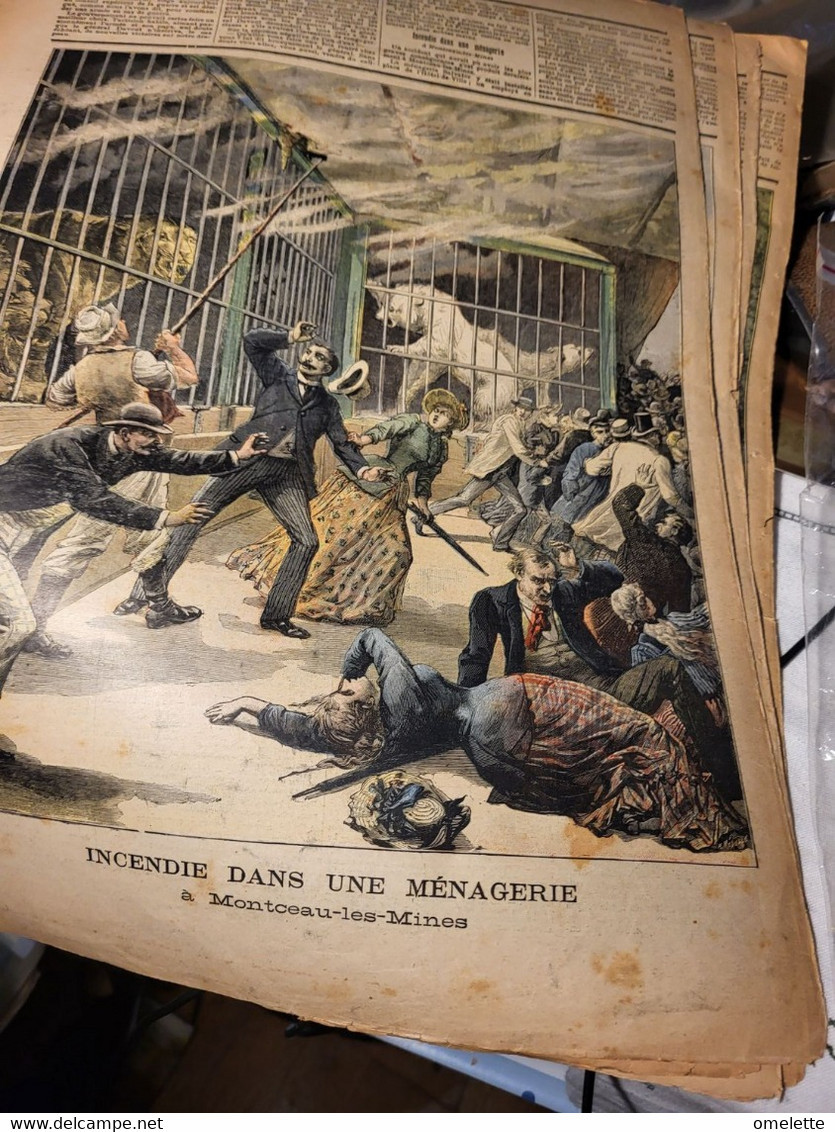 P J 91/GENERAL DAVOUT DUC AUERSTAEDT /MONTCEAU LES MINES INCENDIE MENAGERIE - Revues Anciennes - Avant 1900