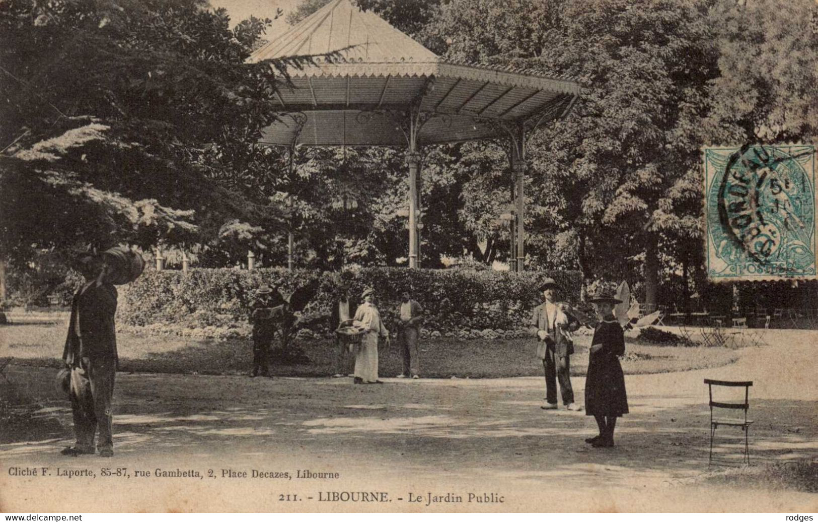 33 , Cpa LIBOURNE , 211 , Le Jardin Public  (14582.V24) - Libourne