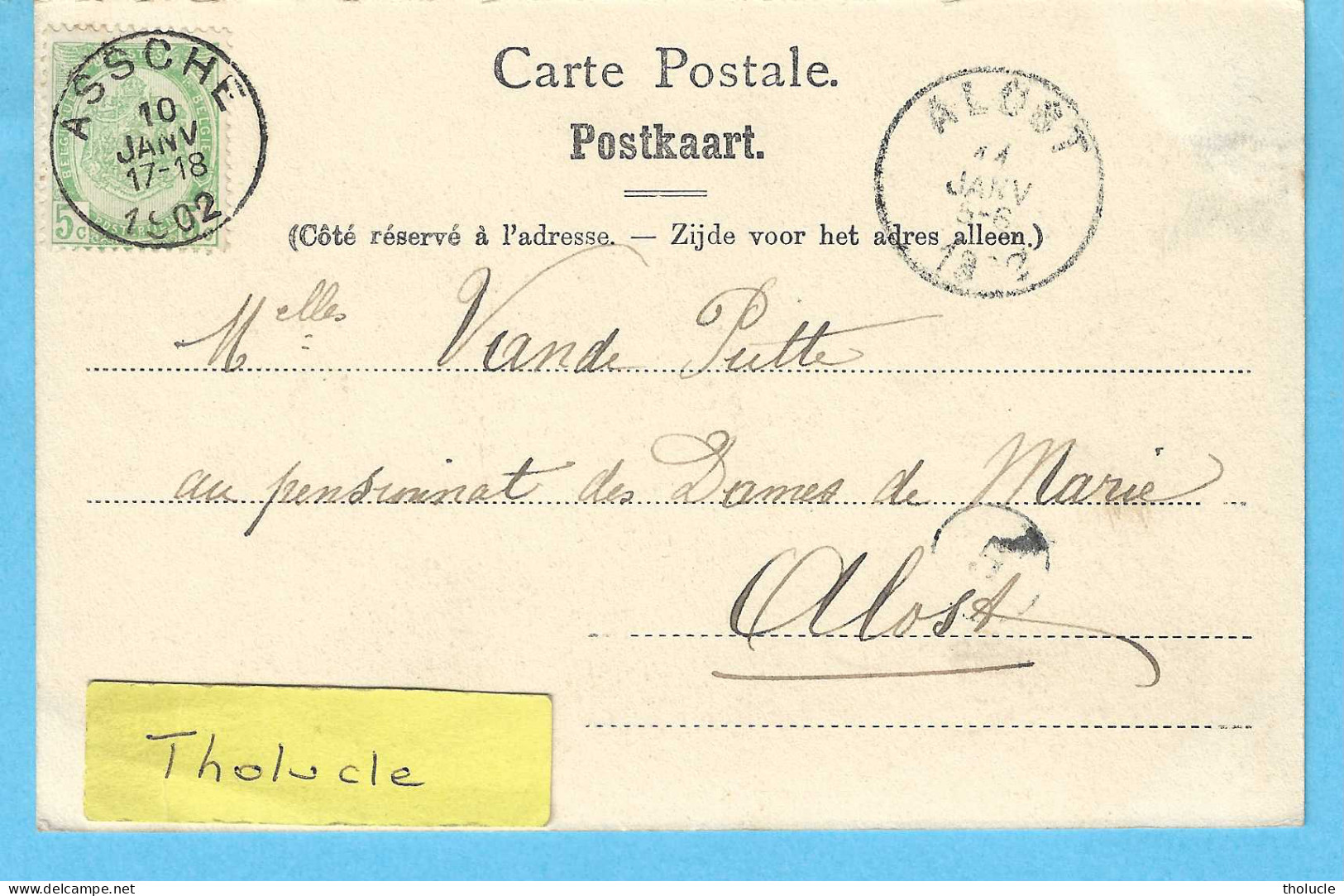 Asse-Assche-écrite En 1902-Kasteel Van De Putberg-Le Château De Putberg-uitg. Nels - Asse
