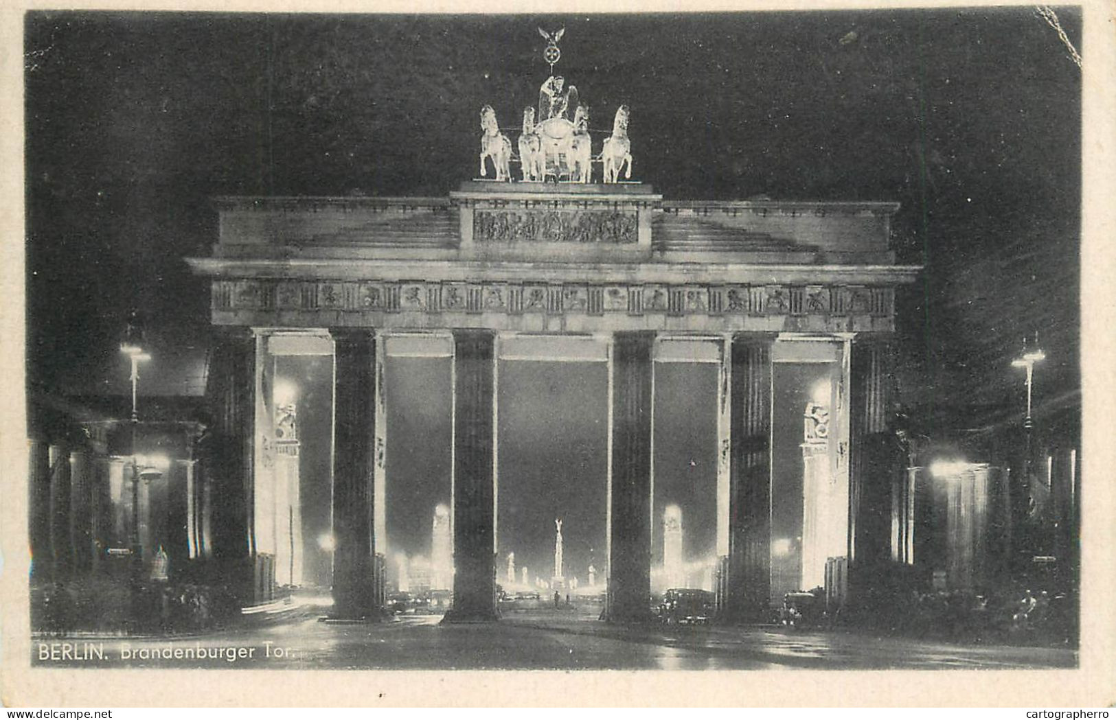 Germany Berlin Brandenburger Tor Bei Nacht - Porte De Brandebourg