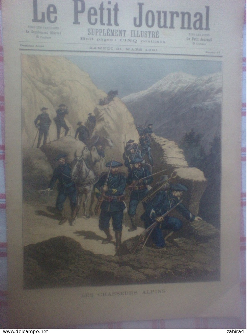 Le Petit Journal N°17 Histoire Des Chasseurs Alpins Le Mage Décor Amable & Gardy Opéra Chanson Le Laitier L Xanrof - Revues Anciennes - Avant 1900