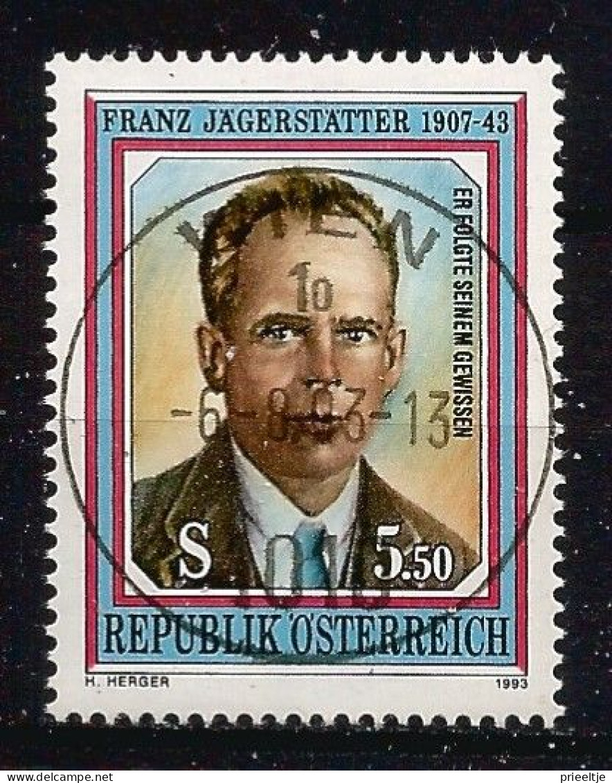 Austria - Oostenrijk 1993 F. Jägerstätter Y.T. 1934 (0) - Usati