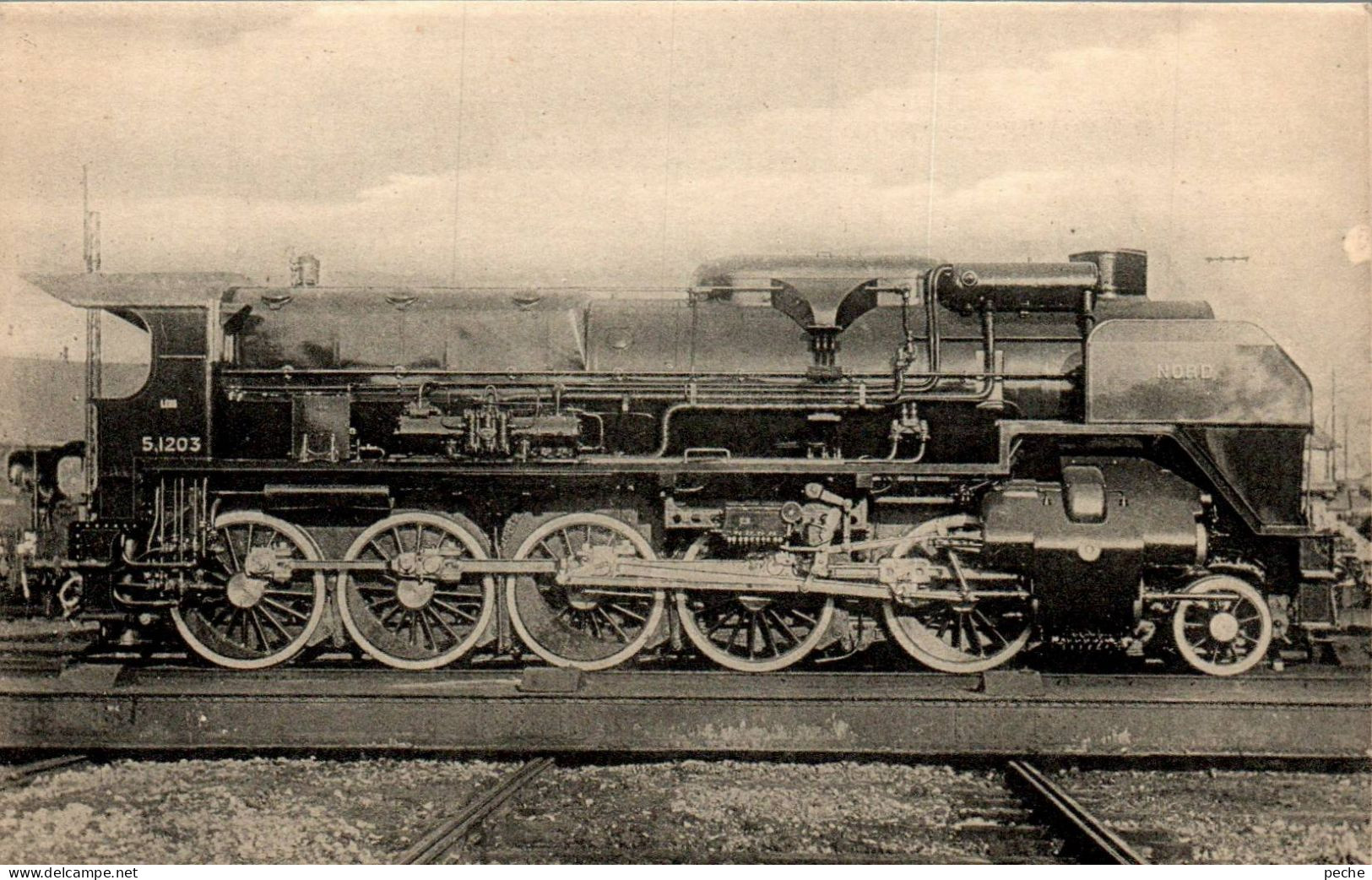 N°1386 W -cpa Locomotive Du Nord -machine 5.1203- - Treinen