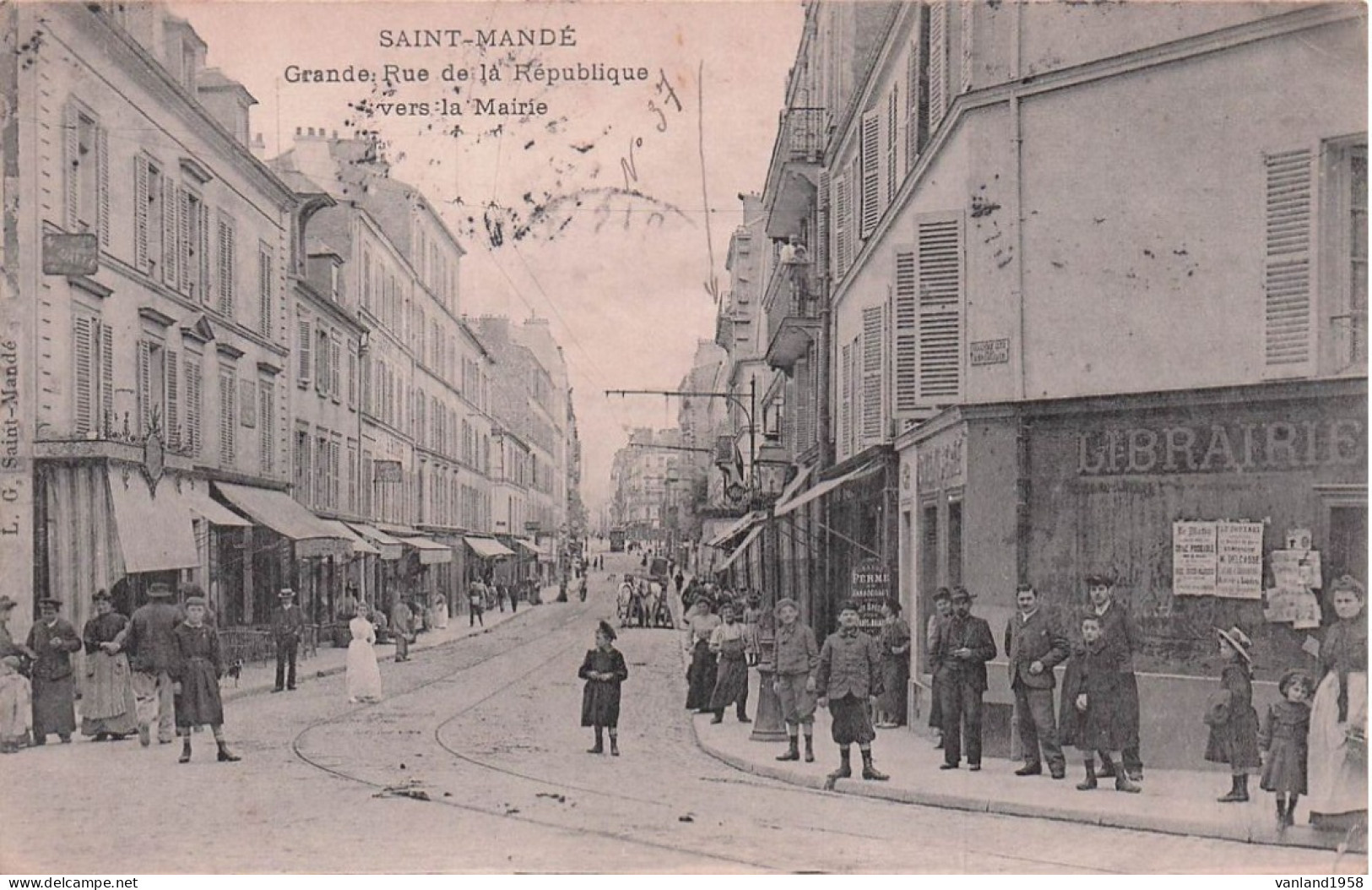 SAINT MANDE-grande Rue De La République Vers La Mairie - Saint Mande