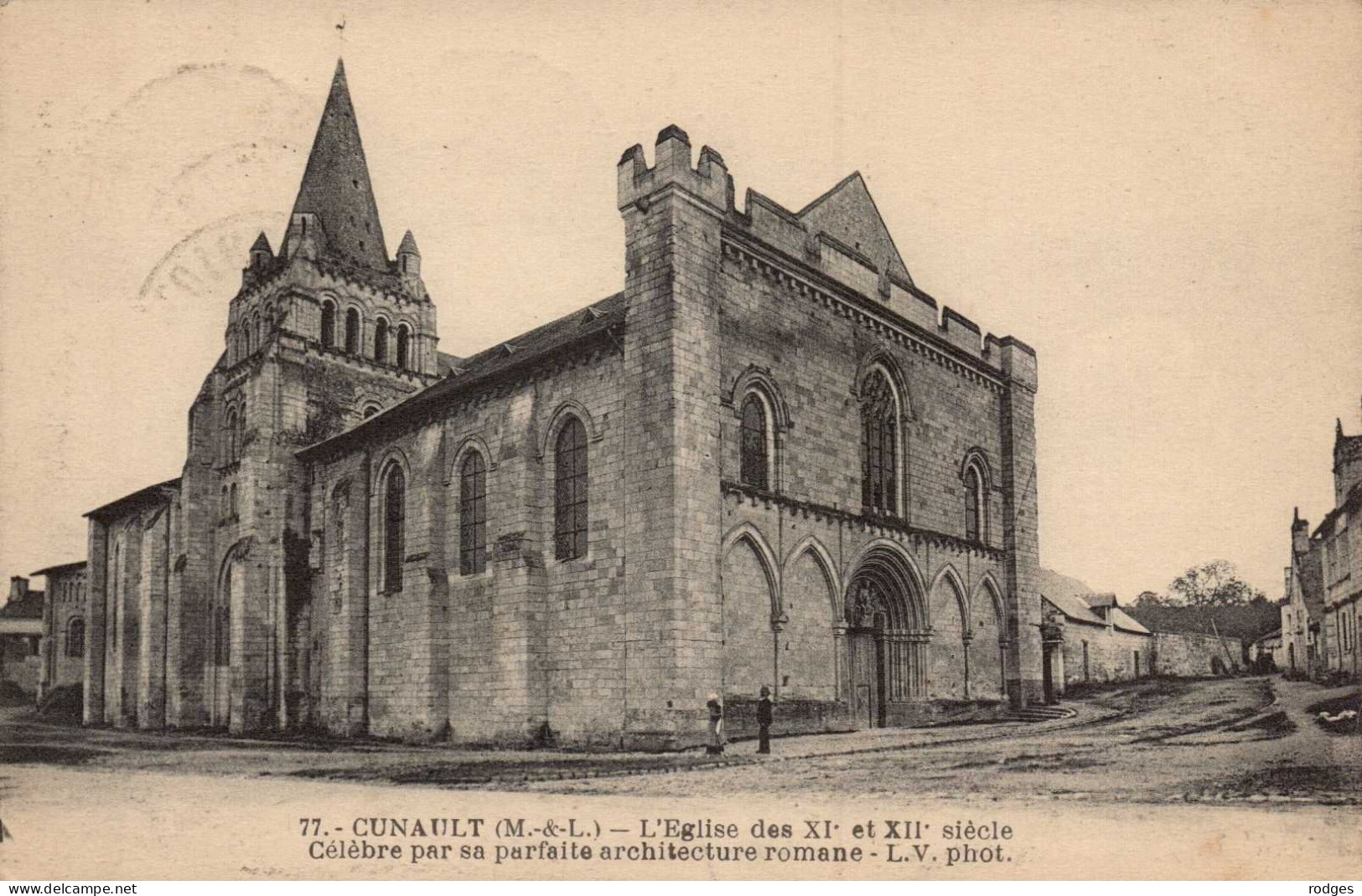 49 , Cpa CUNAULT , 77 , L'Eglise Des XI Et XIIè Siècle   (14584.V24) - Sonstige & Ohne Zuordnung