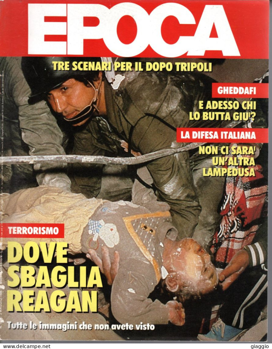 °°° RIVISTA EPOCA N° 1856 DEL 2 MAGGIO 1986 °°° - Other & Unclassified