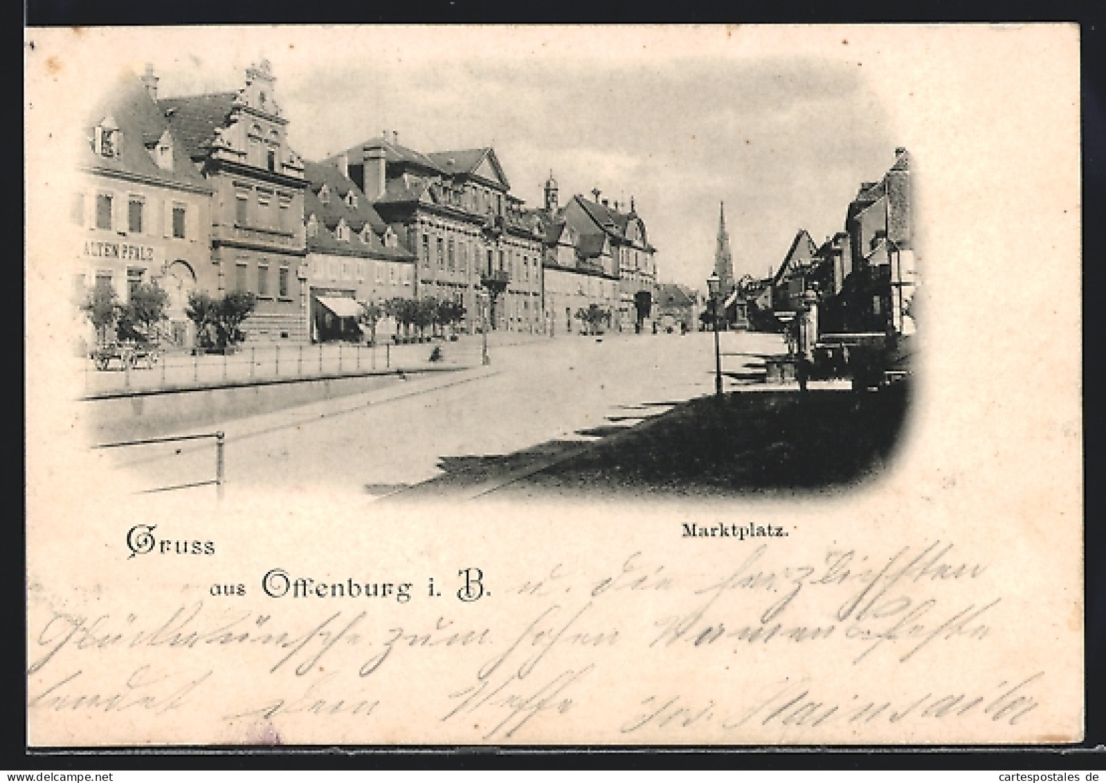 AK Offenburg I. B., Blick Auf Den Marktplatz  - Offenburg