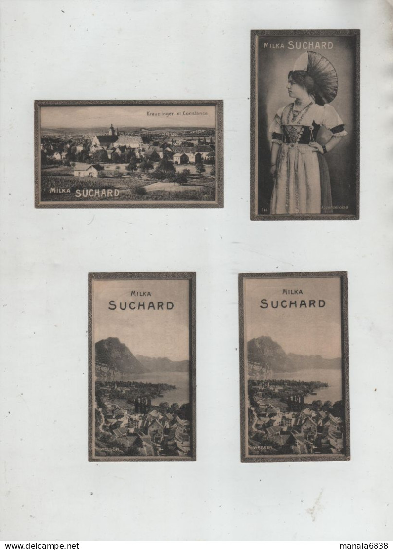 Milka Suchard 194 205 214  Weesen Kreuzlingen Et Constance Appenzelloise Vers 1903 Série 221 - Sonstige & Ohne Zuordnung