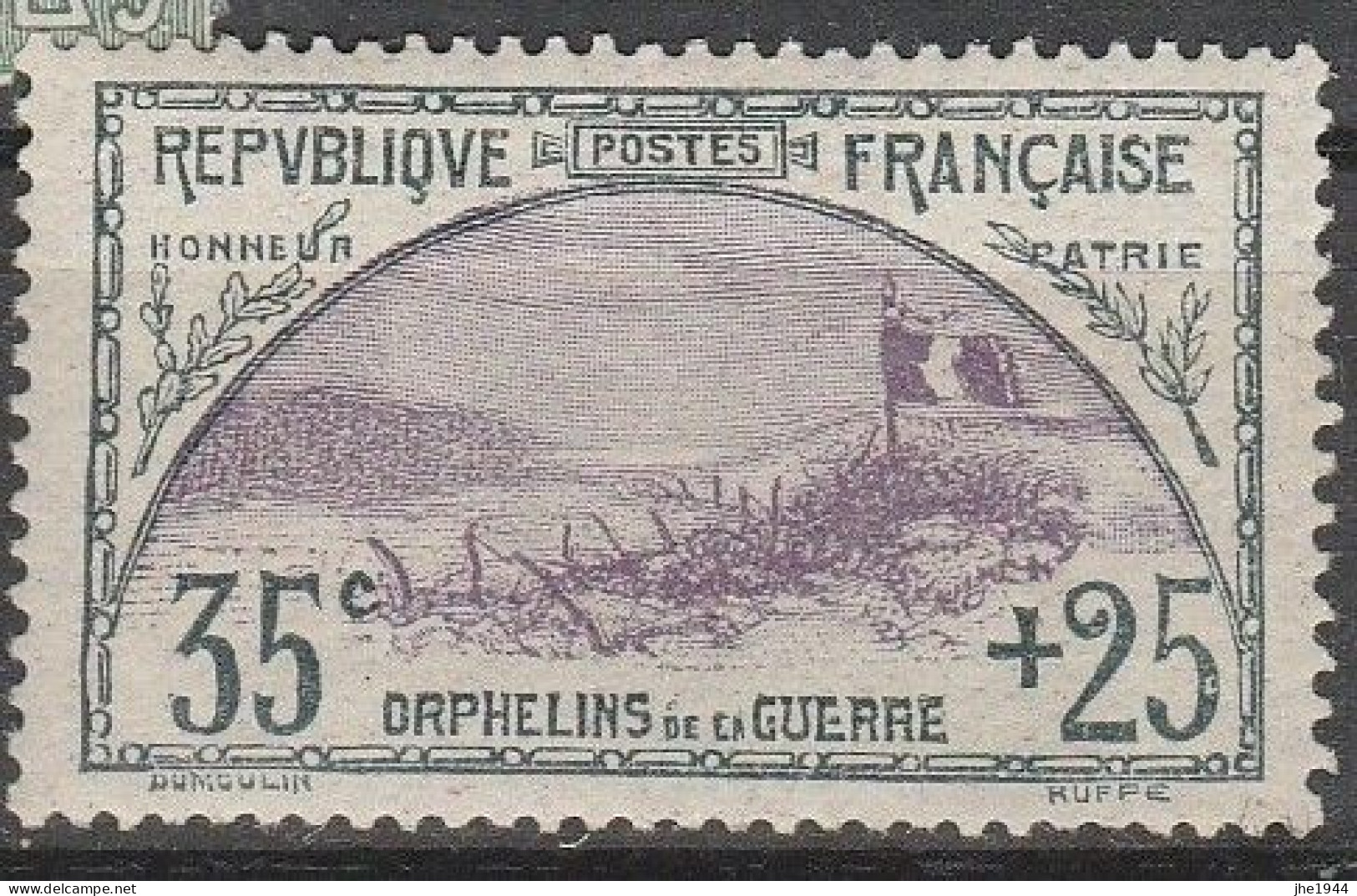 France N° 152 ** Au Profit Des Orphelins De Guerre 35c + 25c - Unused Stamps