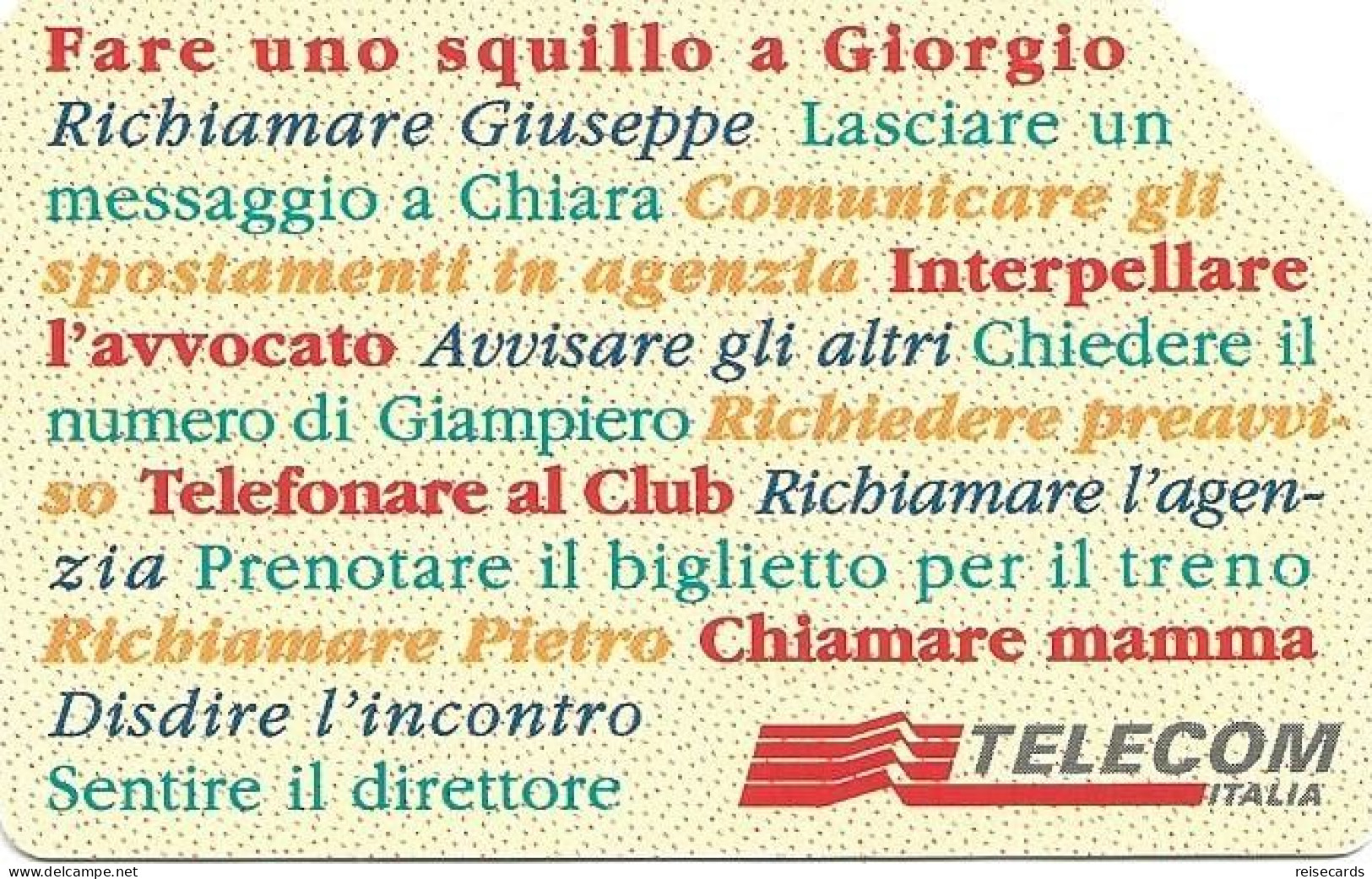 Italy: Telecom Italia - Storie Di Vita Quotidiana - Openbare Reclame