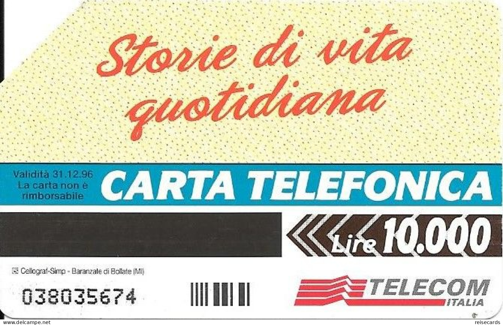 Italy: Telecom Italia - Storie Di Vita Quotidiana - Openbare Reclame