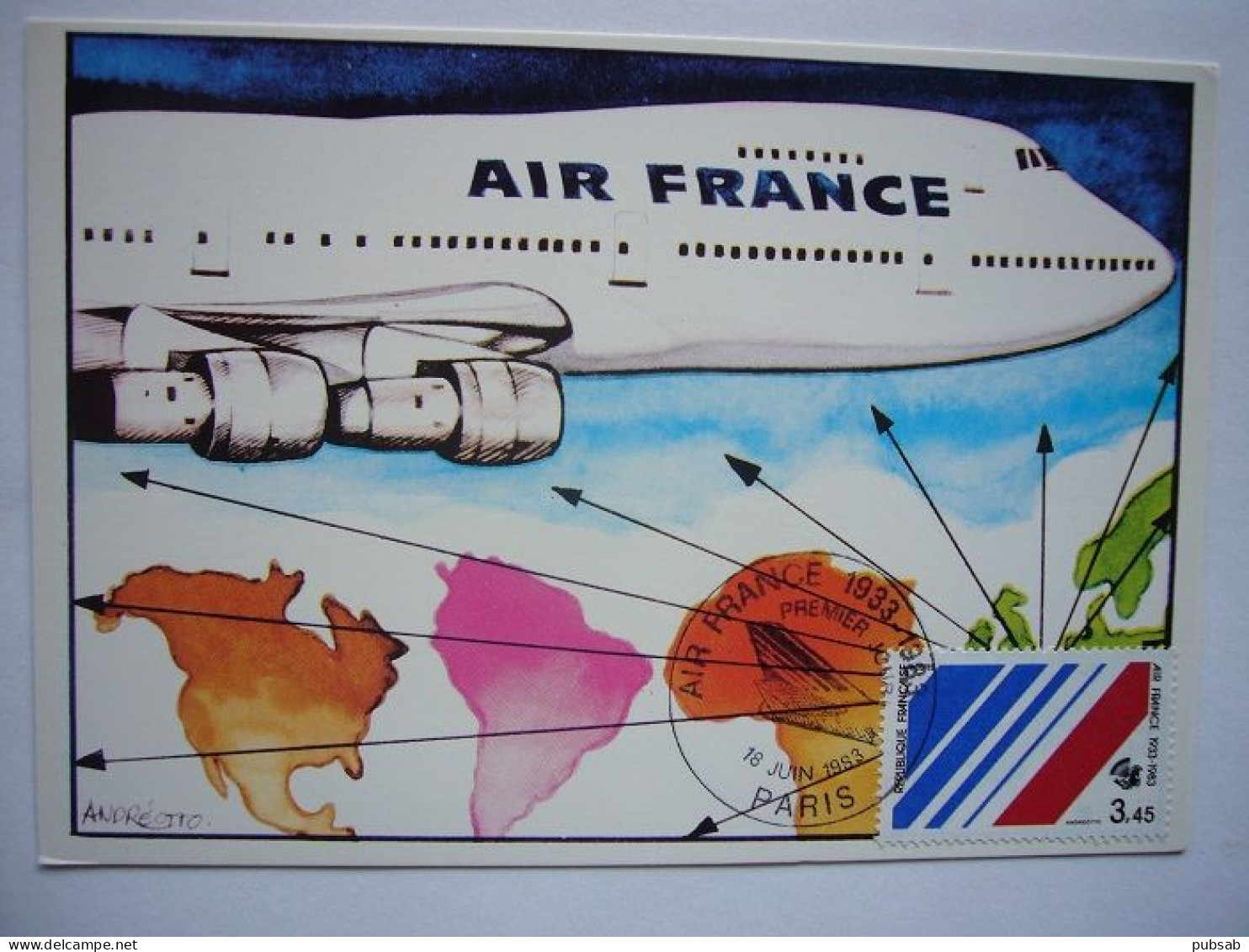 Avion / Airplane / AIR FRANCE / Boeing B 747 - 1946-....: Modern Era