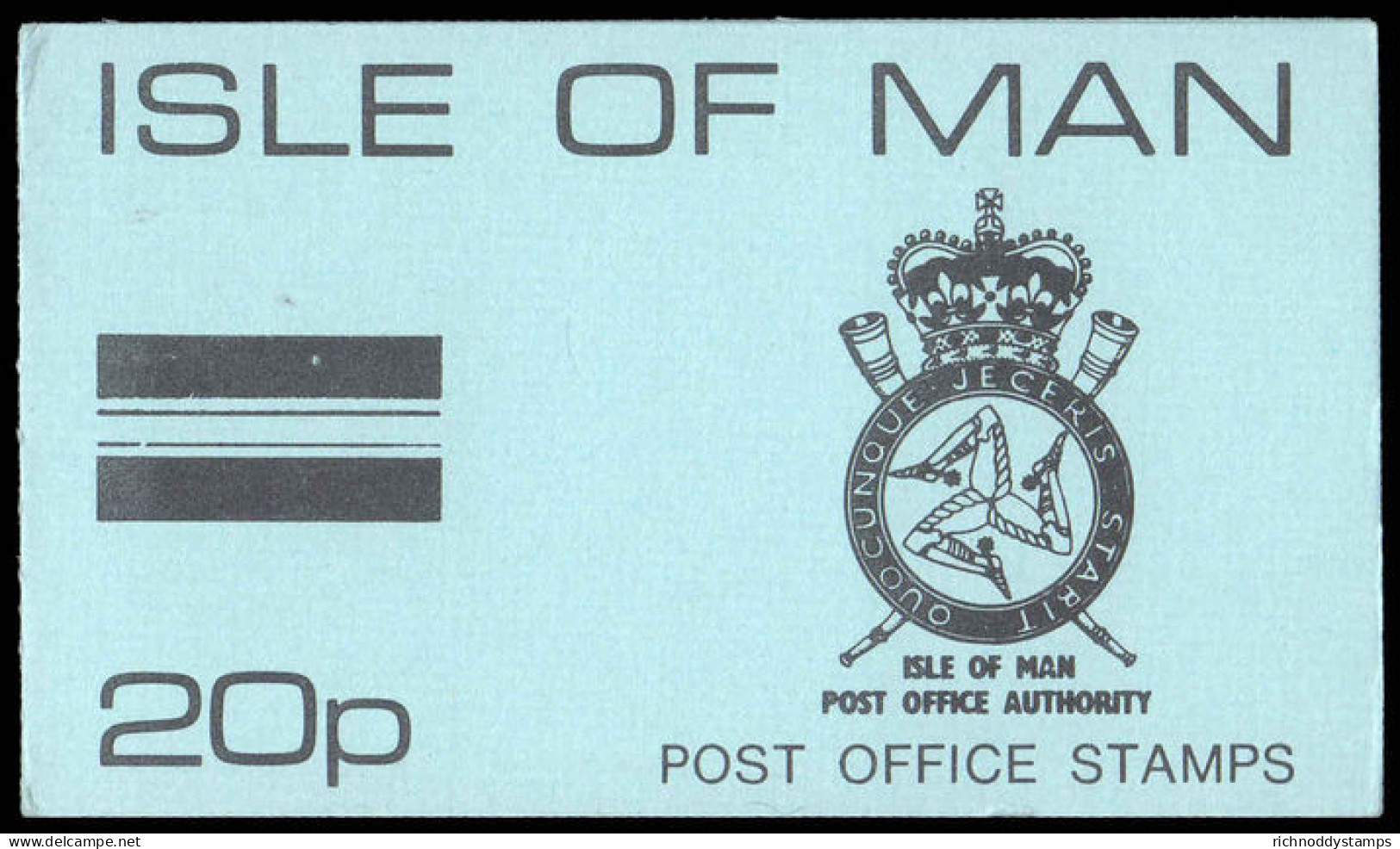 Isle Of Man 1975 20p Sachet Booklet With Loose Stamps Unmounted Mint. - Isle Of Man