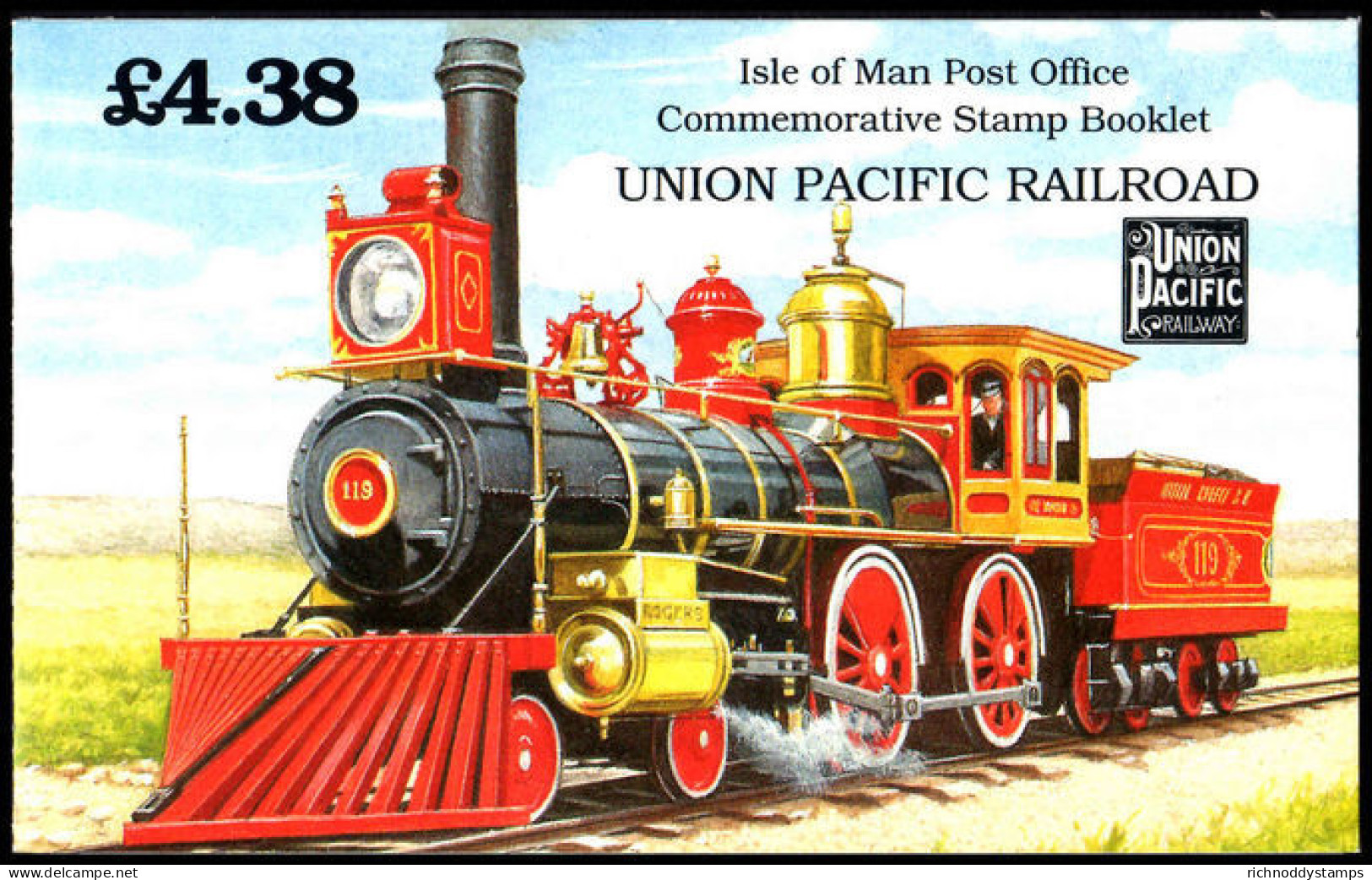 Isle Of Man 1992 Union Pacific Railroad Booklet Unmounted Mint. - Isle Of Man