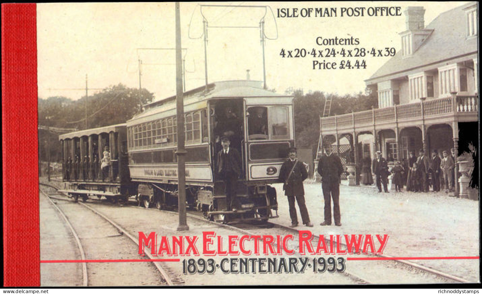 Isle Of Man 1993 Manx Electric Railway Booklet Unmounted Mint. - Man (Eiland)