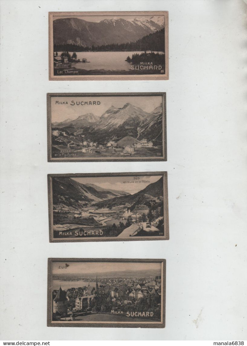 Milka Suchard 26 230 149 239 Lac Champex Arosa Et Pic Furka Zug Sus Route De La Fluela Vers 1903 Série 221 - Autres & Non Classés
