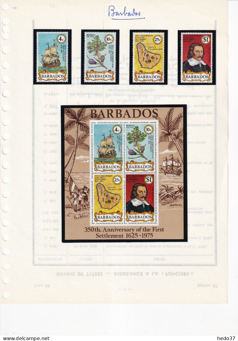 Barbades Collection 1952/1989 - Neuf ** sans charnière - Cote Yvert 675  € - TB