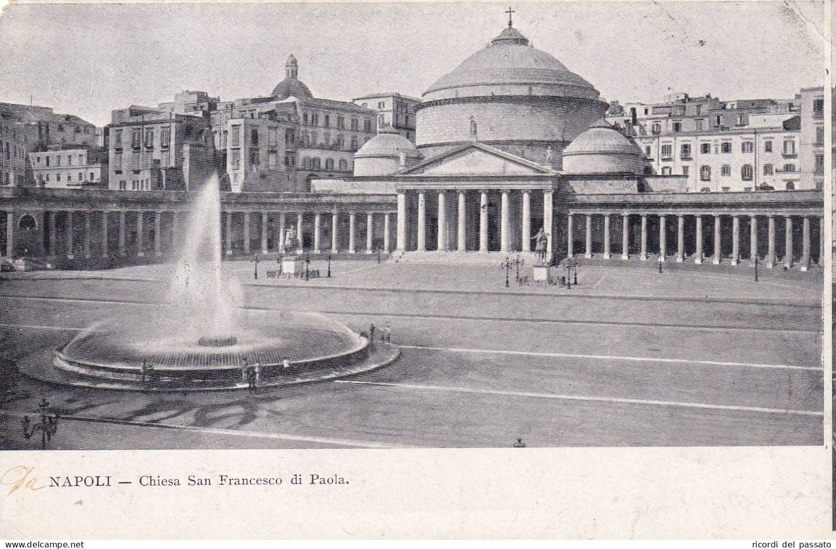 Cartolina Napoli - Chiesa San Francesco Di Paola - Napoli (Neapel)