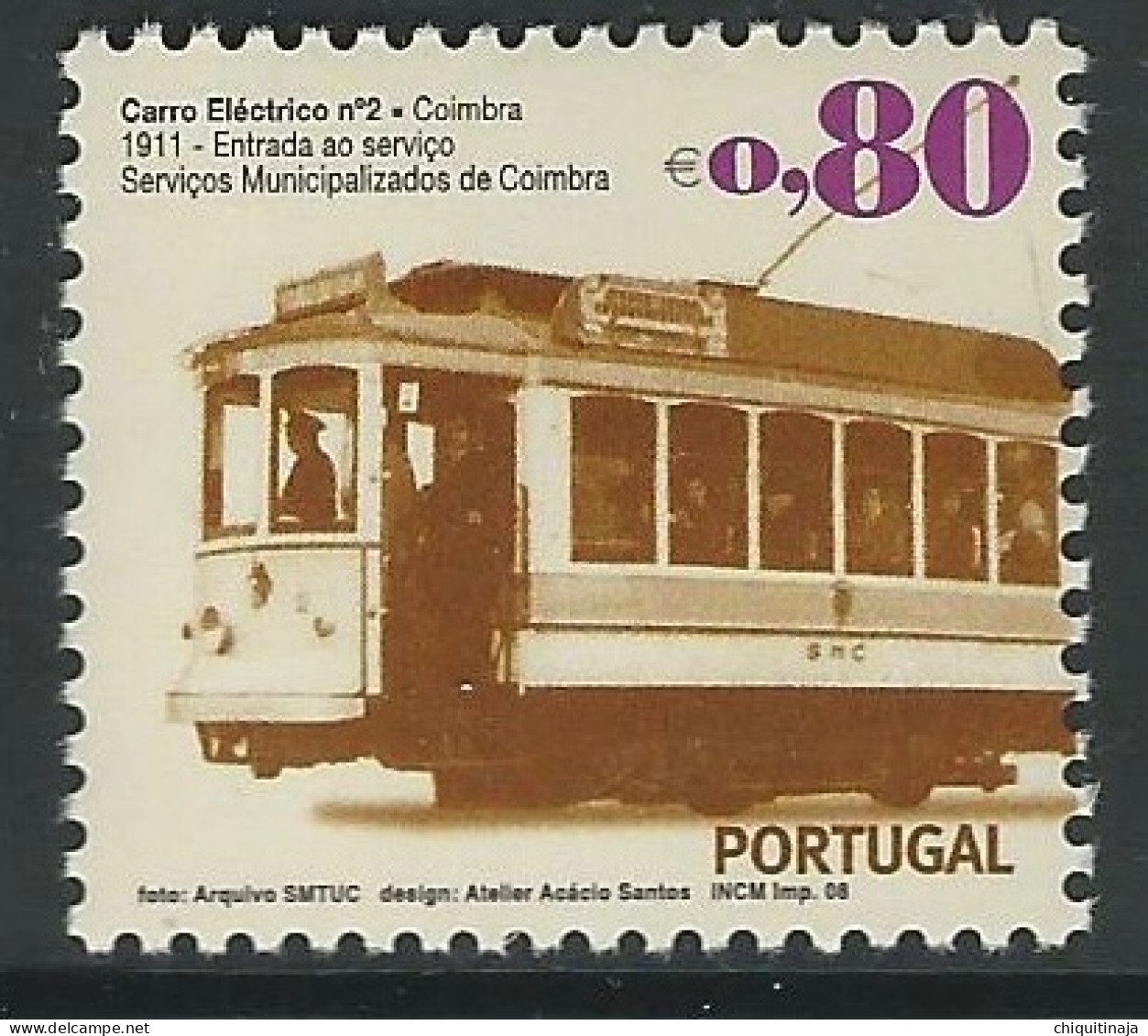 Portugal 2008 “Transportes Urbanos” MNH/** - Nuevos