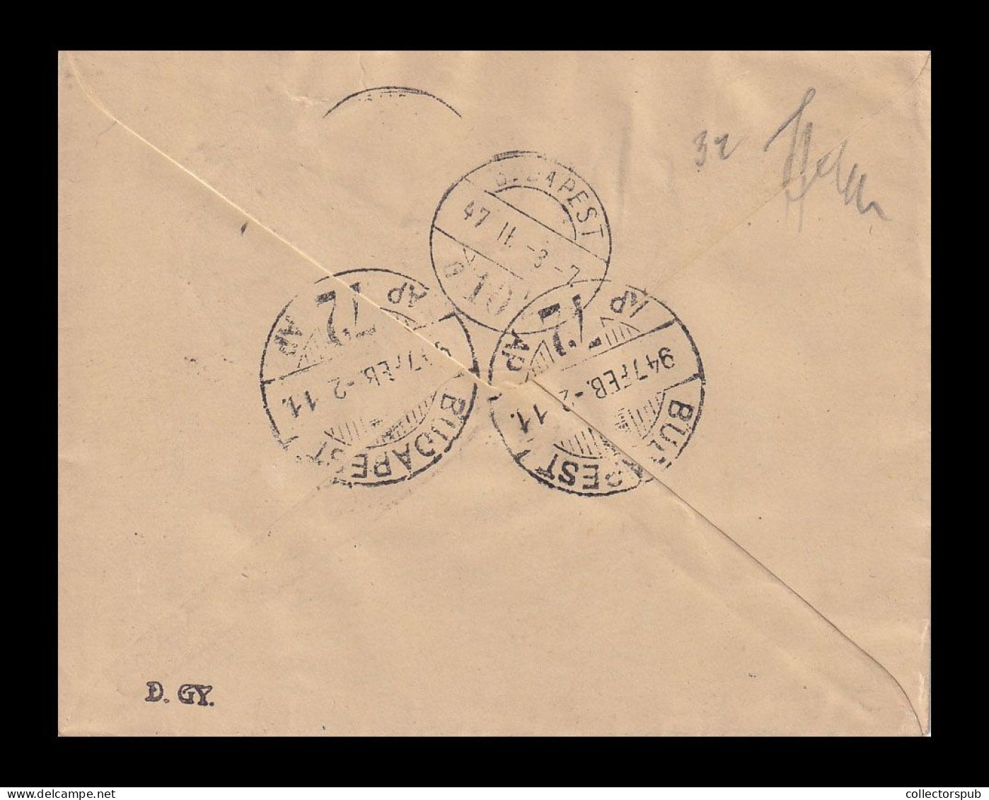 INDIA 1947. Nice Airmail Cover To Hungary - Brieven En Documenten