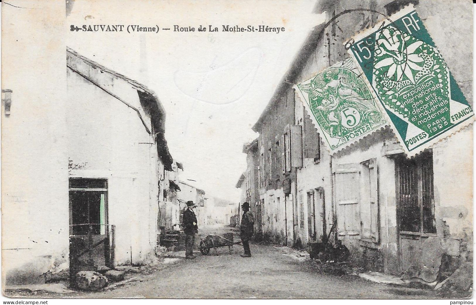 86 - SAINT SAUVANT - Route De La Mothe St Héraye - Animée - Other & Unclassified