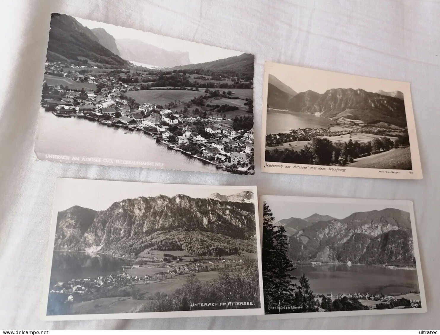 4x AK "UNTERACH AM ATTERSEE OÖ" SCHÖNE ALTE POSTKARTEN VINTAGE  ANSICHTSKARTEN  HEIMAT SAMMLER  ORIGINAL  GUT ERHALTEN - Attersee-Orte