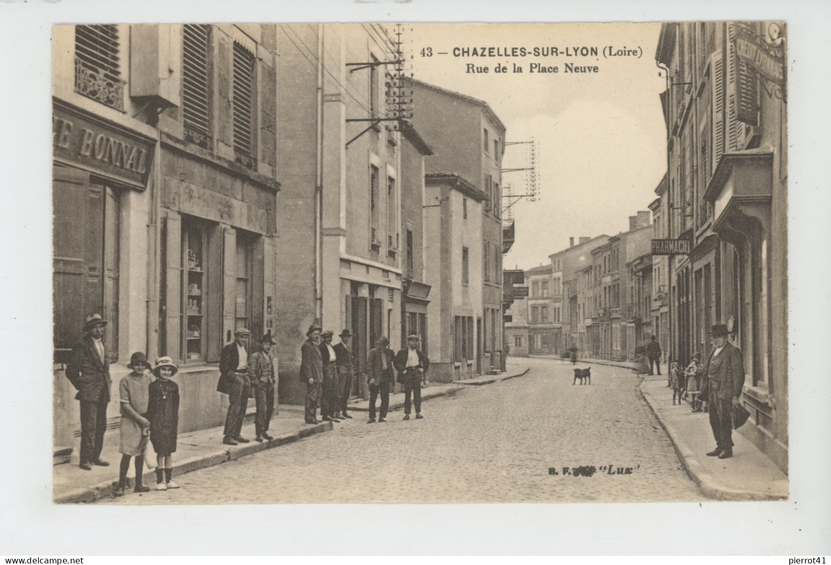 CHAZELLES SUR LYON - Rue De La Place Neuve - Sonstige & Ohne Zuordnung